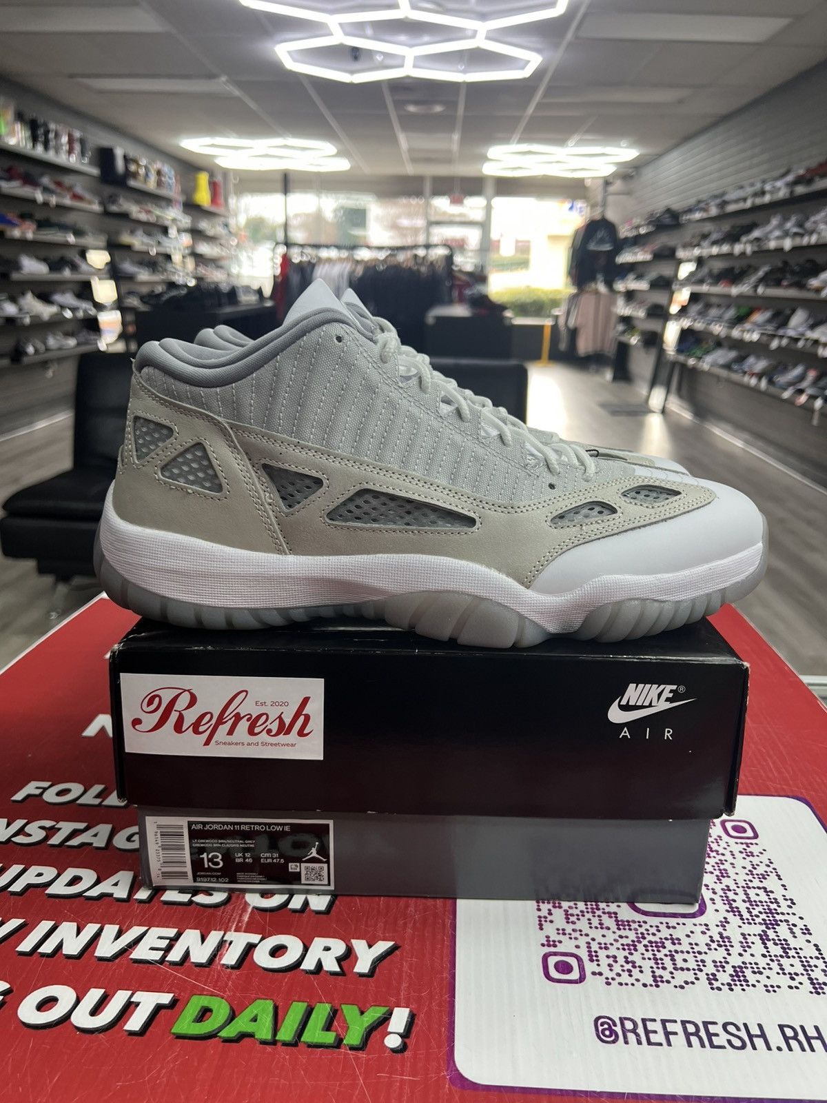 Nike Air Jordan 11 Retro Low IE “Orewood Brown Grey” Size 12 - Air Jordan 11 Retro IE Low Light Orewood Brown for  main image 2