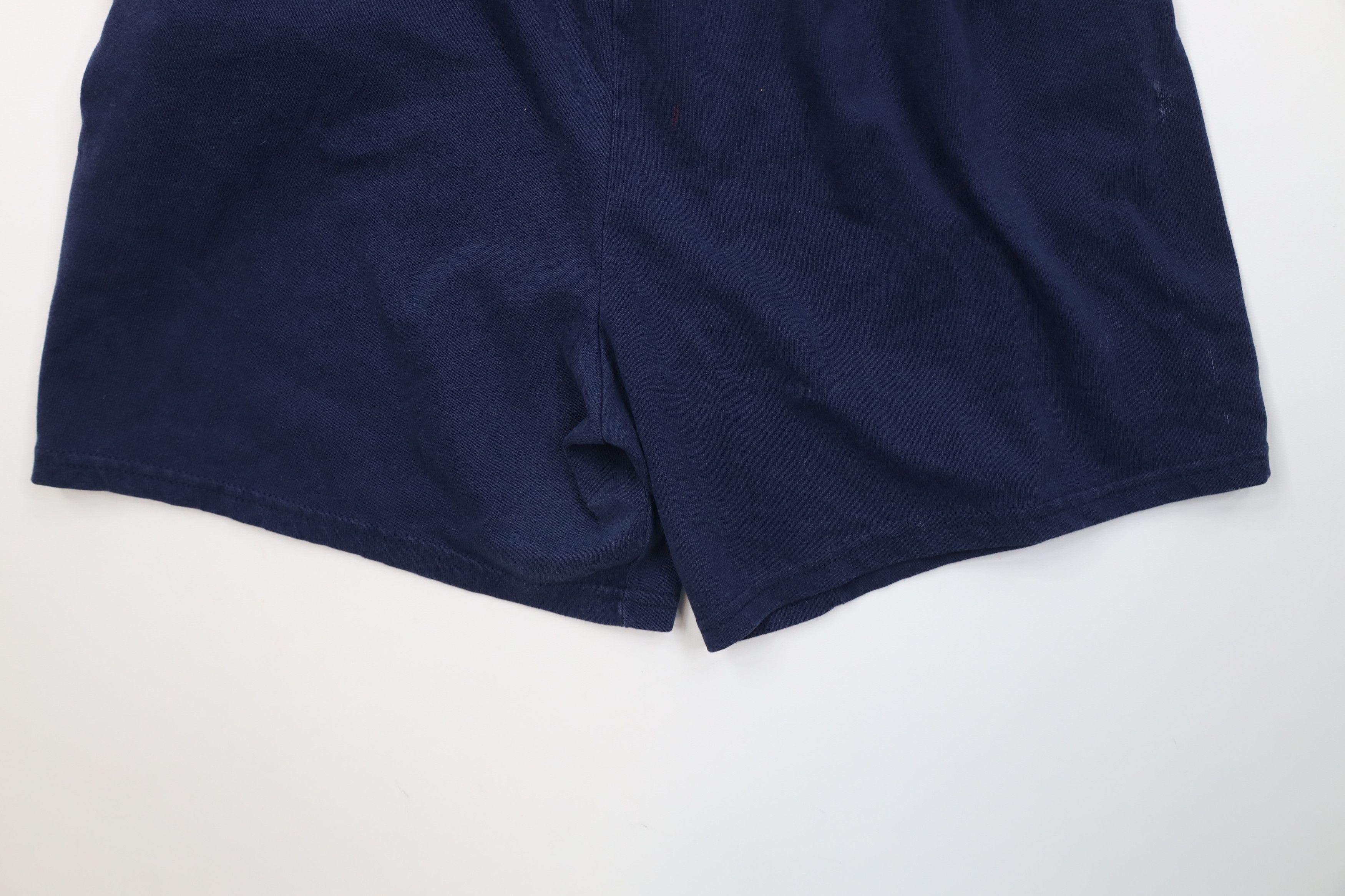 Russell Athletic Vintage 90s Y2K Russell Athletic Knee Dad Shorts Navy Blue Size US 36 / EU 52 - 12 Thumbnail