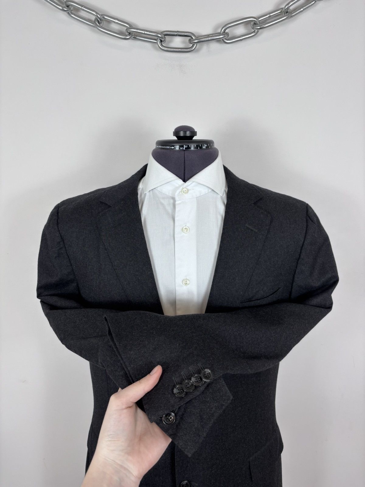 Suitsupply Suitsupply Men’s Charcoal Gray Wool Blazer Jacket 2-Buttons Size 42R - 9 Thumbnail