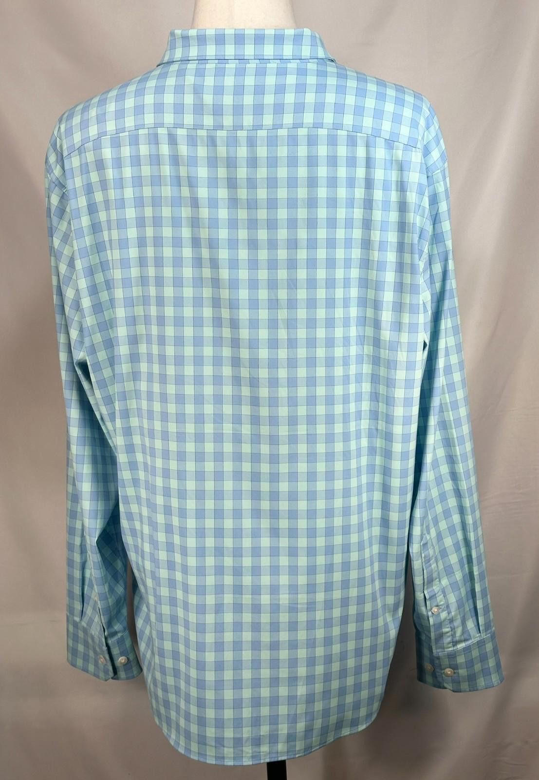 Bonobos Bonobos Standard Fit Nylon/Spandex Button Up Blue Mens XL Size US XL / EU 56 / 4 - 2 Thumbnail