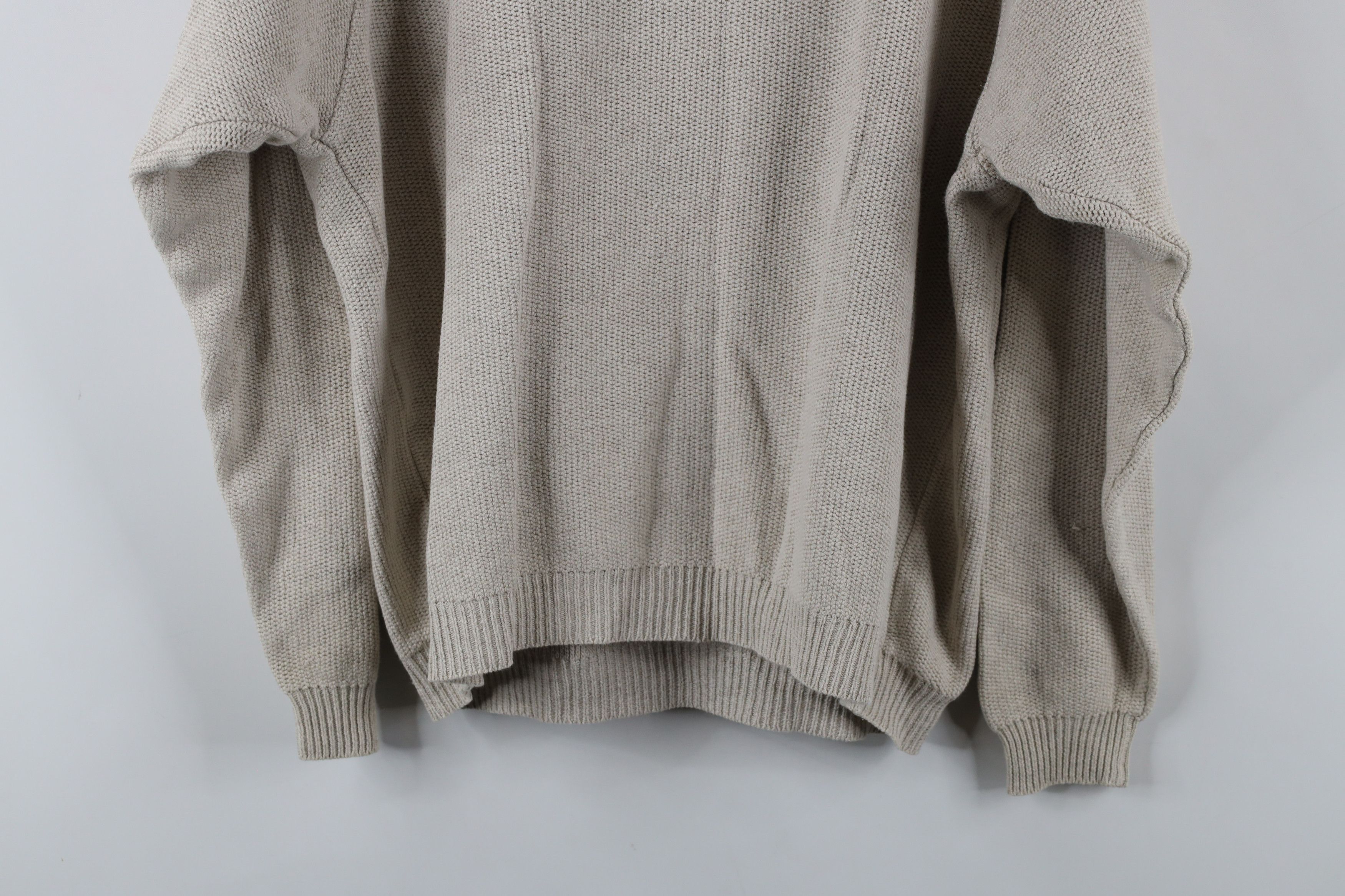 Banana Republic × Vintage Vintage 90s Banana Republic Linen Blend Thermal Knit Sweater Size US M / EU 48-50 / 2 - 9 Thumbnail