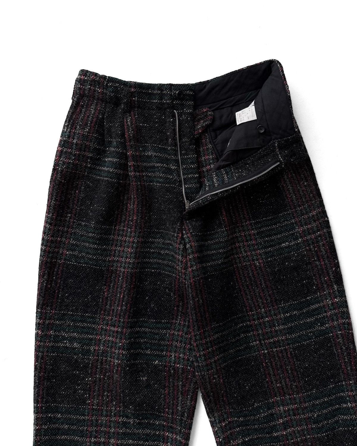 Comme des Garcons Homme 90s COMME des GARÇONS VINTAGE WOOL TWEED PLAID TROUSERS Size US 30 / EU 46 - 5 Thumbnail