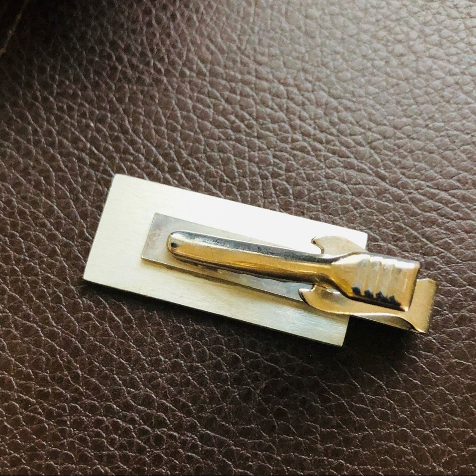 Vintage Vintage silver tone million dollar bill tie bar clip Size ONE SIZE - 3 Thumbnail
