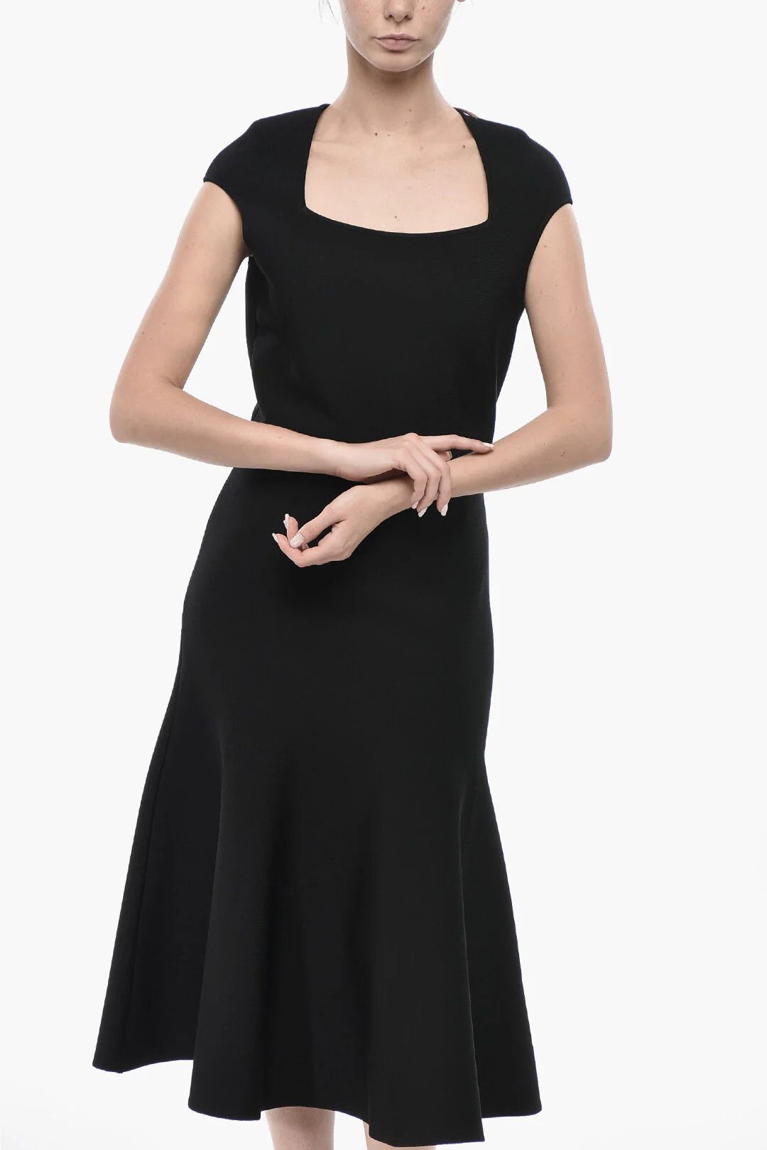 Alexander McQueen og1mm0426 Knit Dress in Black Size L / US 10 / IT 46 - 4 Thumbnail