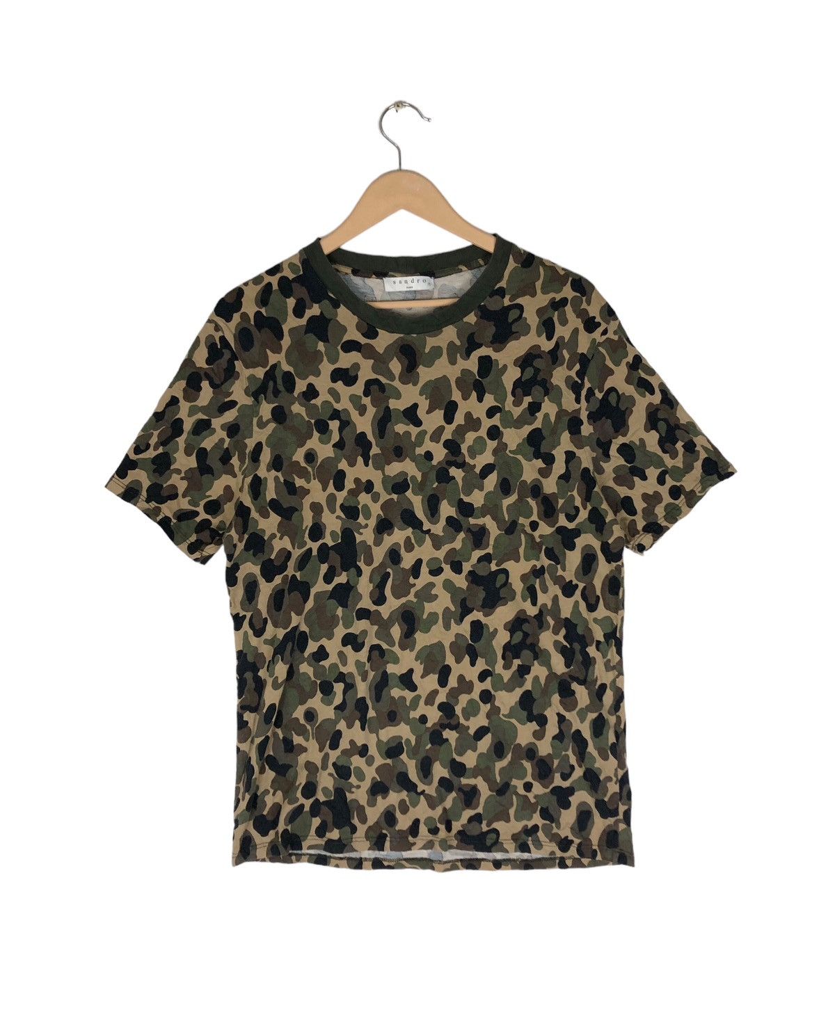 Sandro Sandro Paris Camo T Shirt Made In France Size US M / EU 48-50 / 2 - 1 Thumbnail