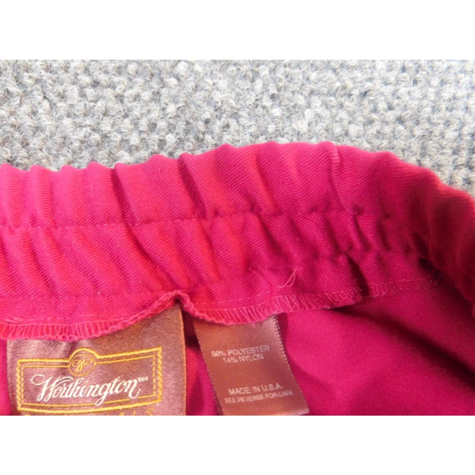 Worthington Worthington Womens Skirt 18 Tall Pink midi Zip A-Line Knee Length Casual Vintage No Size 40" / US 18 - 7 Thumbnail