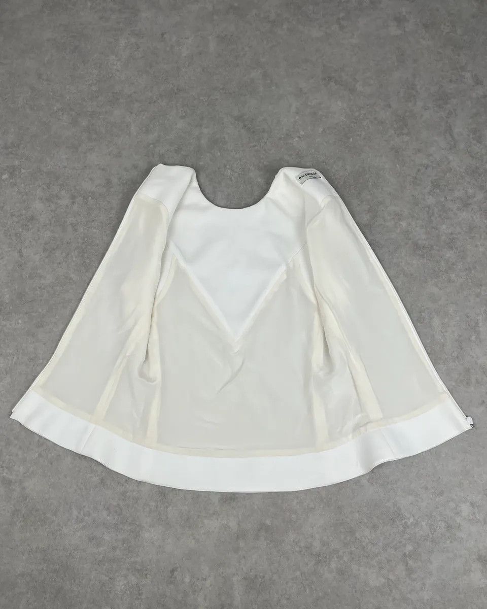 Balenciaga Balenciaga White Embossed Tank Top Size S / US 4 / IT 40 - 9 Thumbnail