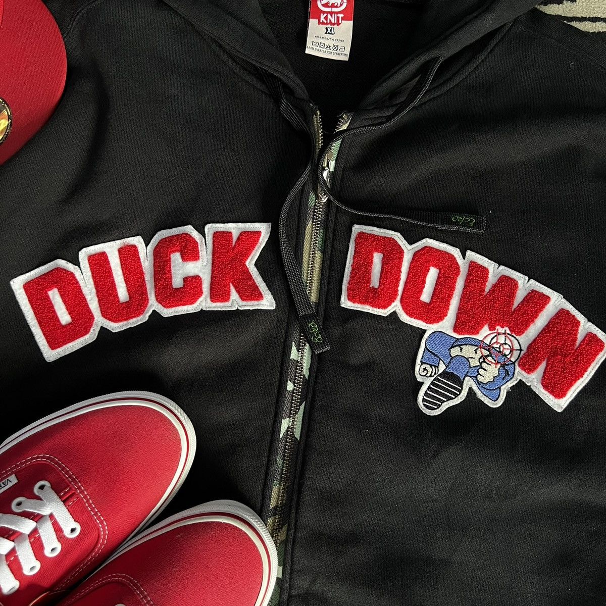 Ecko Unltd. MARC ECKO X DUCKDOWN RECORD ZIP HOOD Size US XL / EU 56 / 4 - 3 Thumbnail