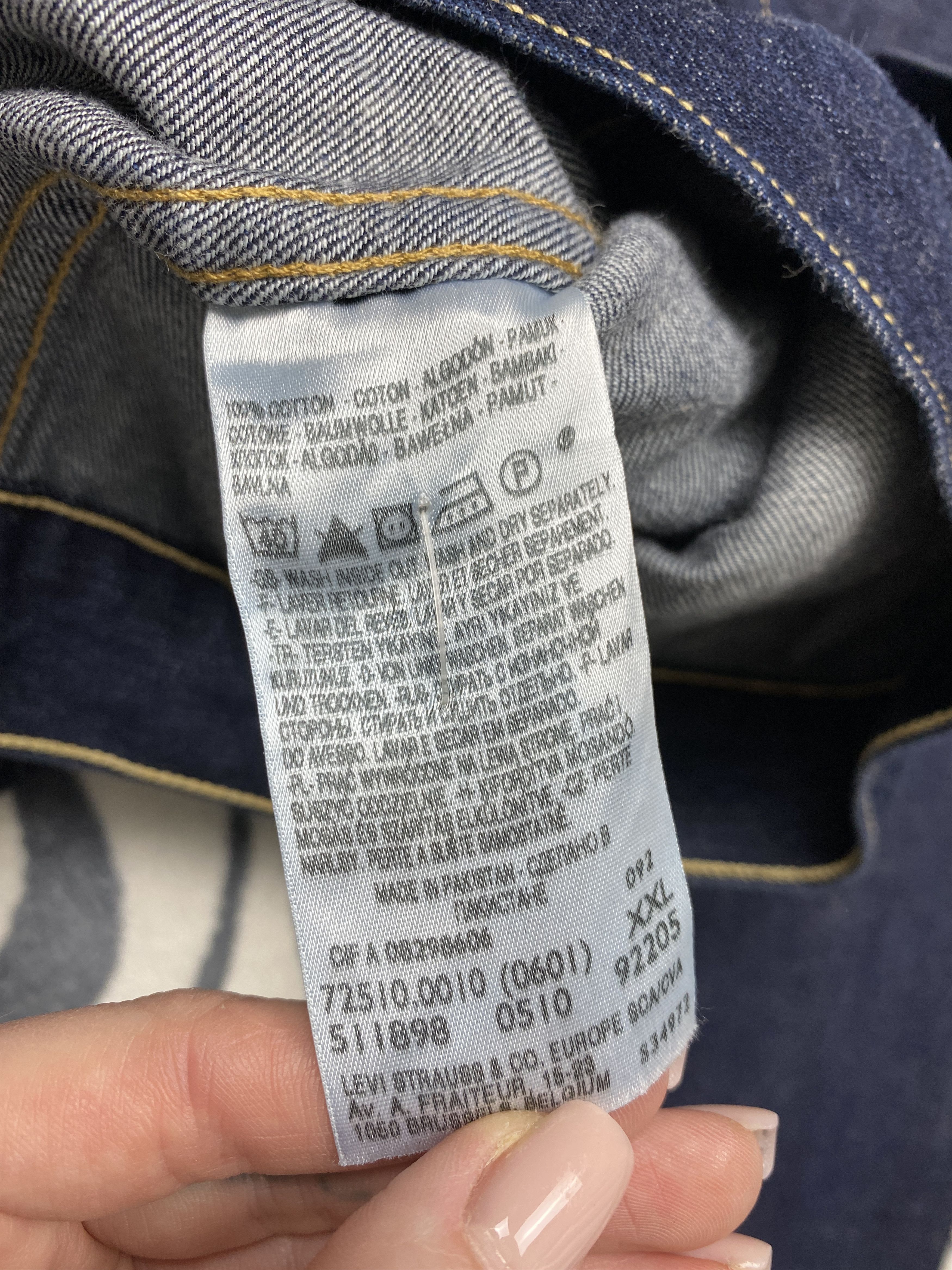 Levi's × Levi's Vintage Clothing Vintage Levis Denim Jacket Jeans Y2K Size US XXL / EU 58 / 5 - 6 Thumbnail