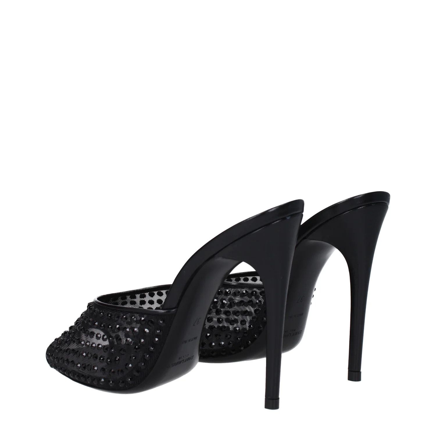 Saint Laurent Paris ob1o1e1224 Fabric Sandals in Black Size US 10 / IT 40 - 4 Thumbnail