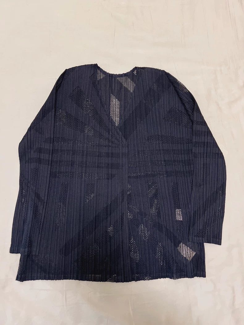 Issey Miyake issey miyake size:4 Navy blue cardigan Size XXS / US 00 / IT 34 - 1 Thumbnail