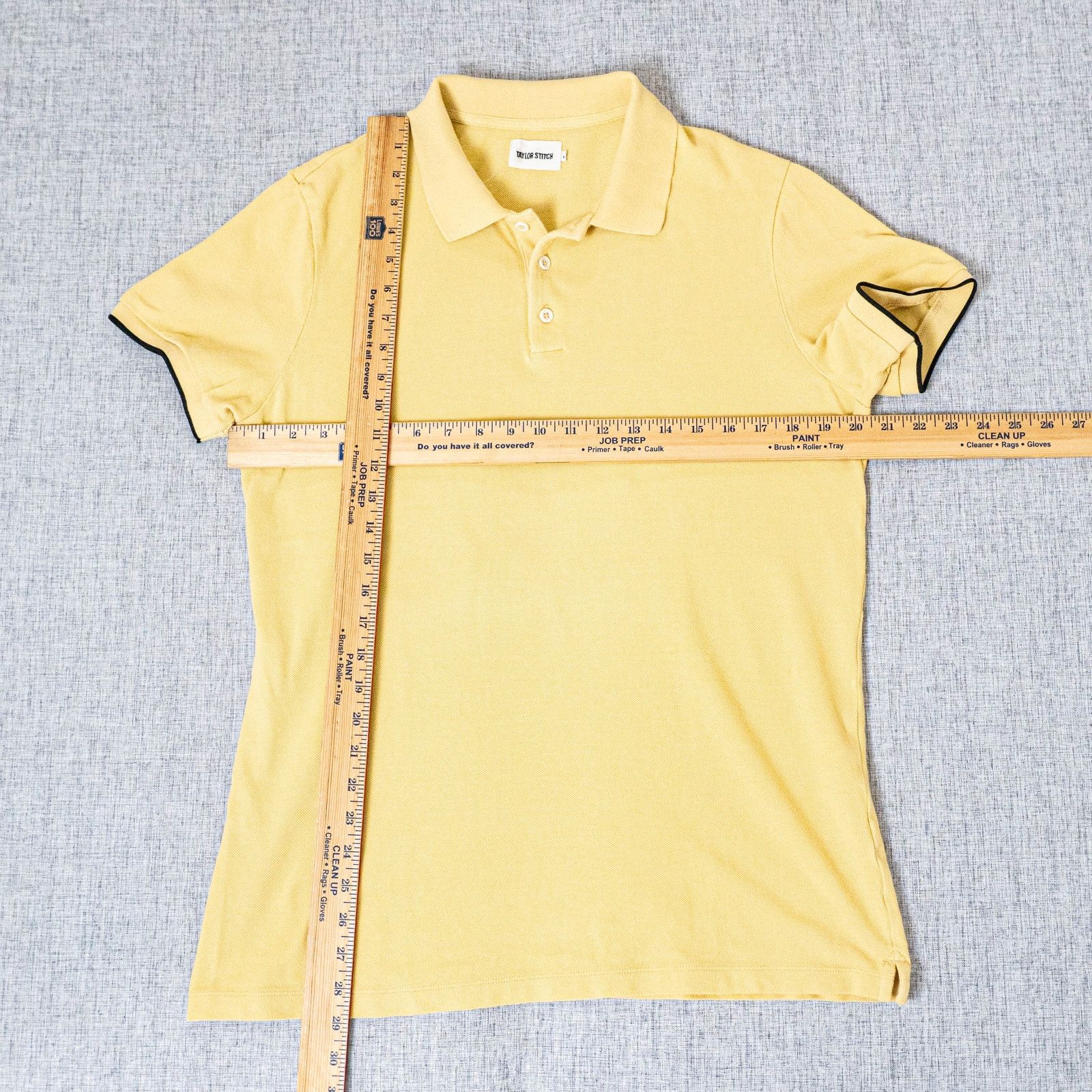 Taylor Stitch Taylor Stitch Short Sleeve Polo shirt Yellow cotton size 42 Size US L / EU 52-54 / 3 - 3 Thumbnail