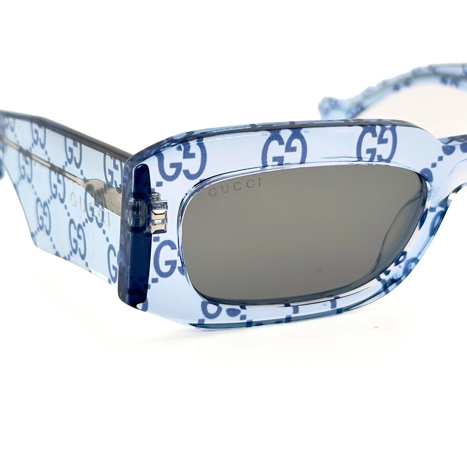 Gucci GUCCI 1426 Crystal Blue GG Print Logo Gg1426S Sunglasses 006 Size ONE SIZE - 8 Thumbnail