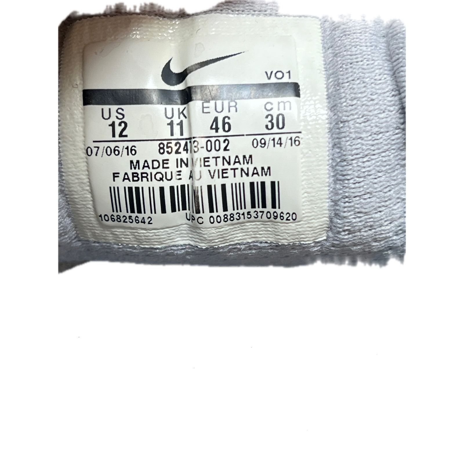 Nike Nike Mamba Rage Dark Grey Black Mens 12 Size US 12 / EU 45 - 7 Thumbnail