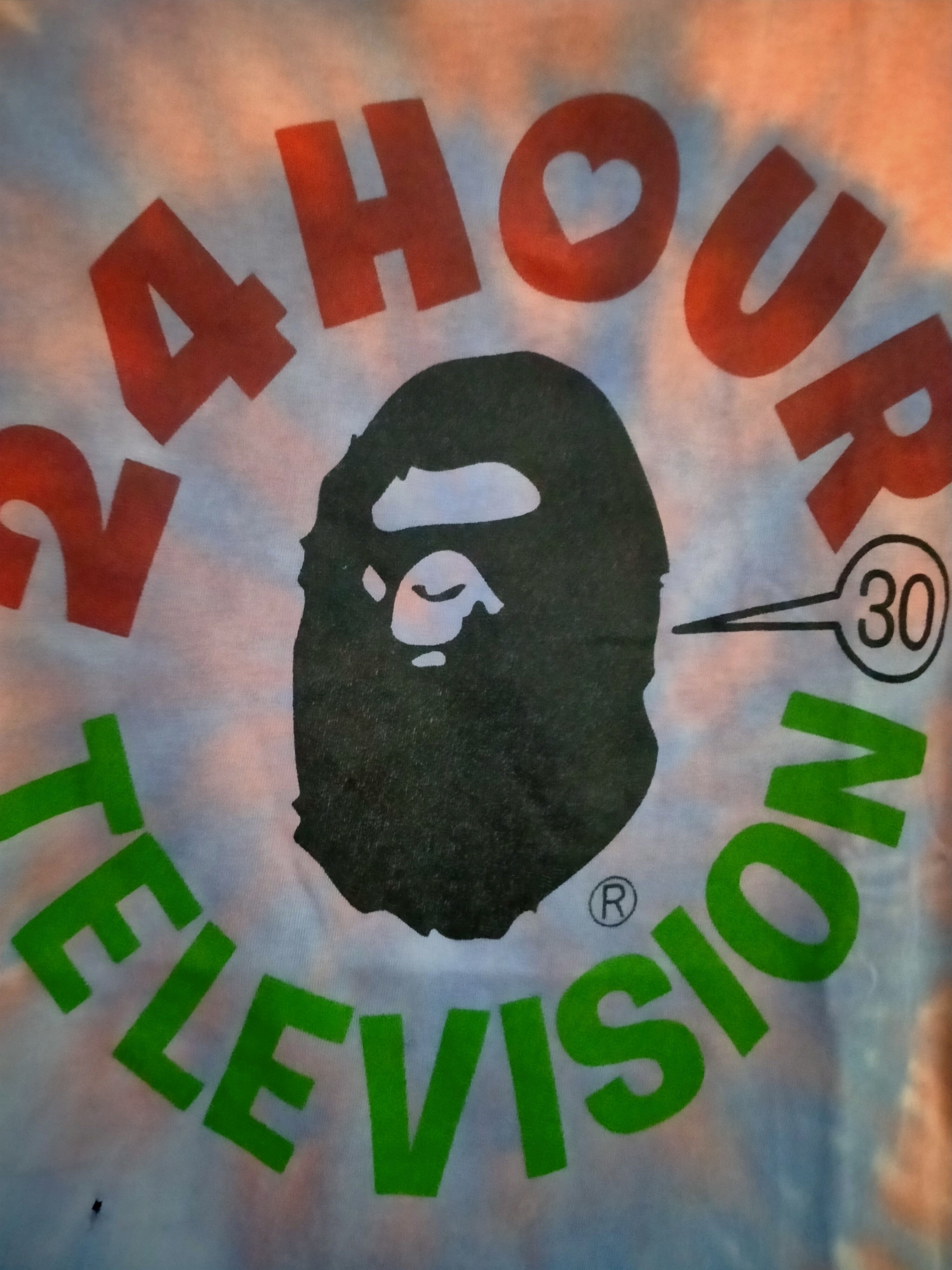 Vintage Vintage Distressed Re-dye Bape 2007 24 Hour Television Size US M / EU 48-50 / 2 - 3 Thumbnail