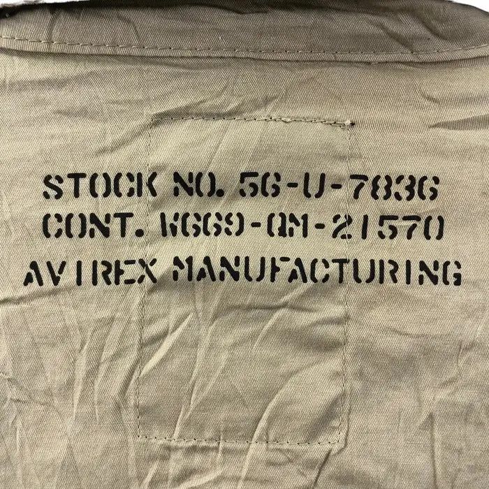 Avirex Vtg 90’ AVIREX USA MILITARY Army Trench Coat Denim Jacket Size US L / EU 52-54 / 3 - 5 Thumbnail