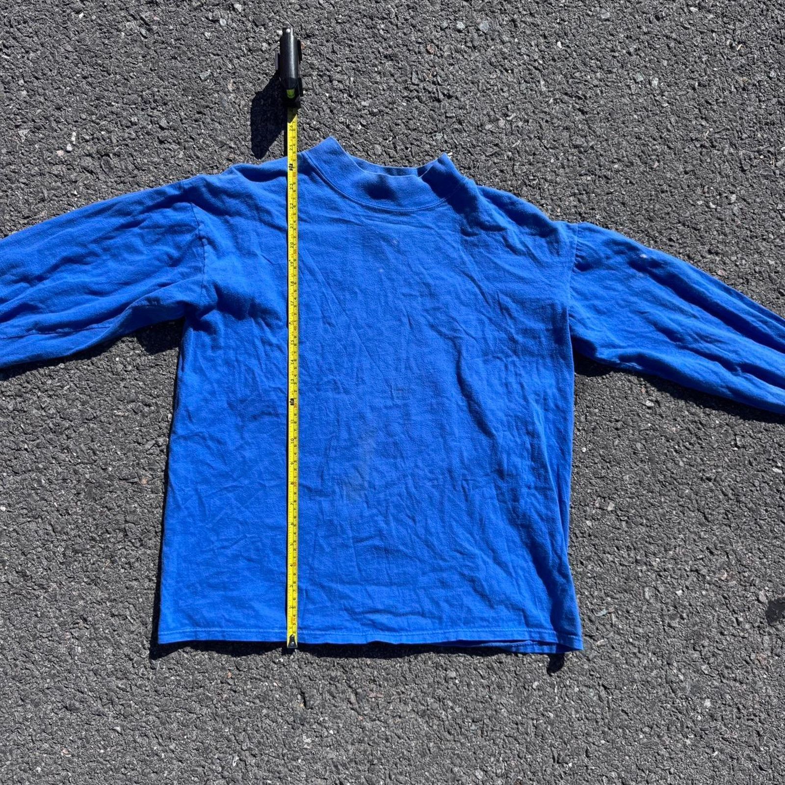 Vintage Vintage 80s Kenneth Allen Blue Long Sleeve – Size Medium Size US M / EU 48-50 / 2 - 6 Thumbnail