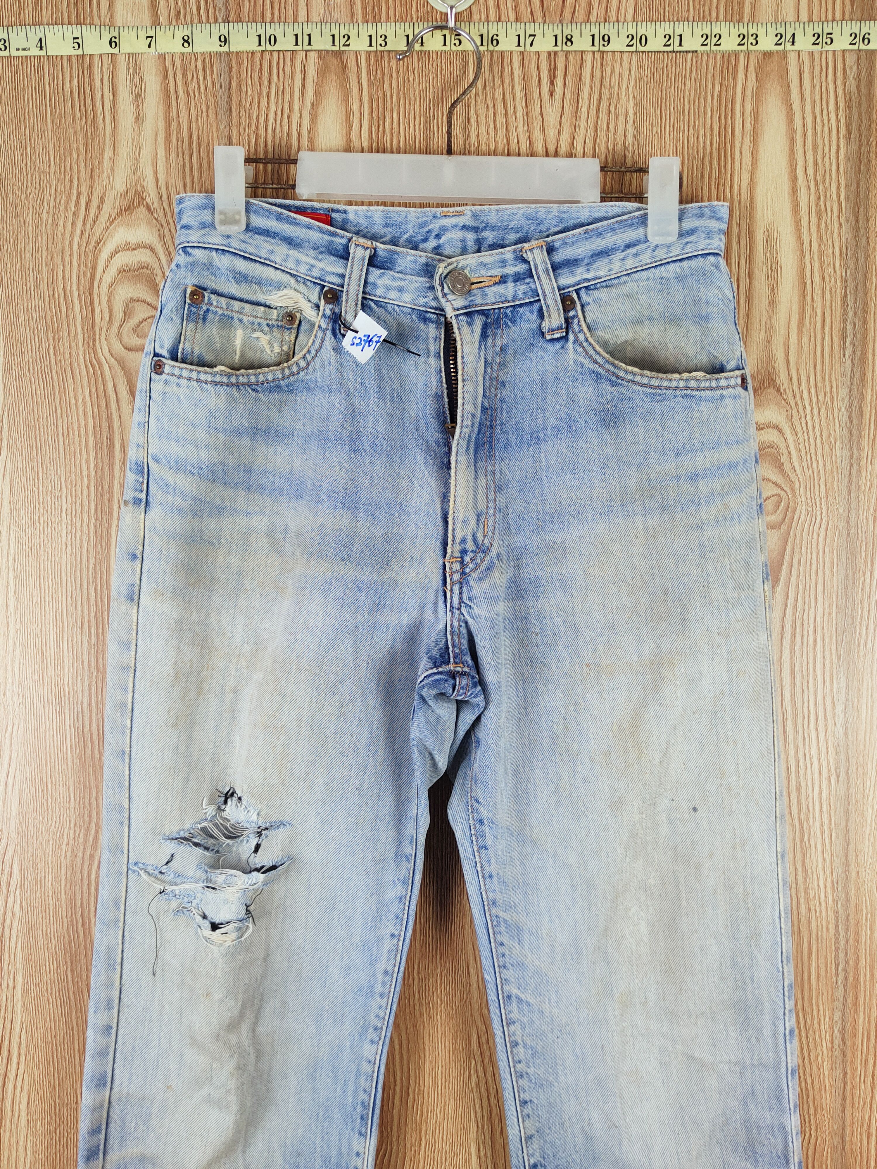 Edwin Edwin Blue Distressed Ripped Jeans #S2767 Size US 29 - 2 Thumbnail