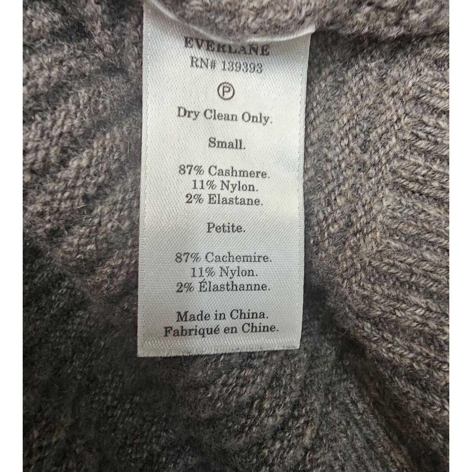 Everlane Everlane Premium The Cashmere Sweater in Gray Size Small Size S / US 4 / IT 40 - 5 Thumbnail
