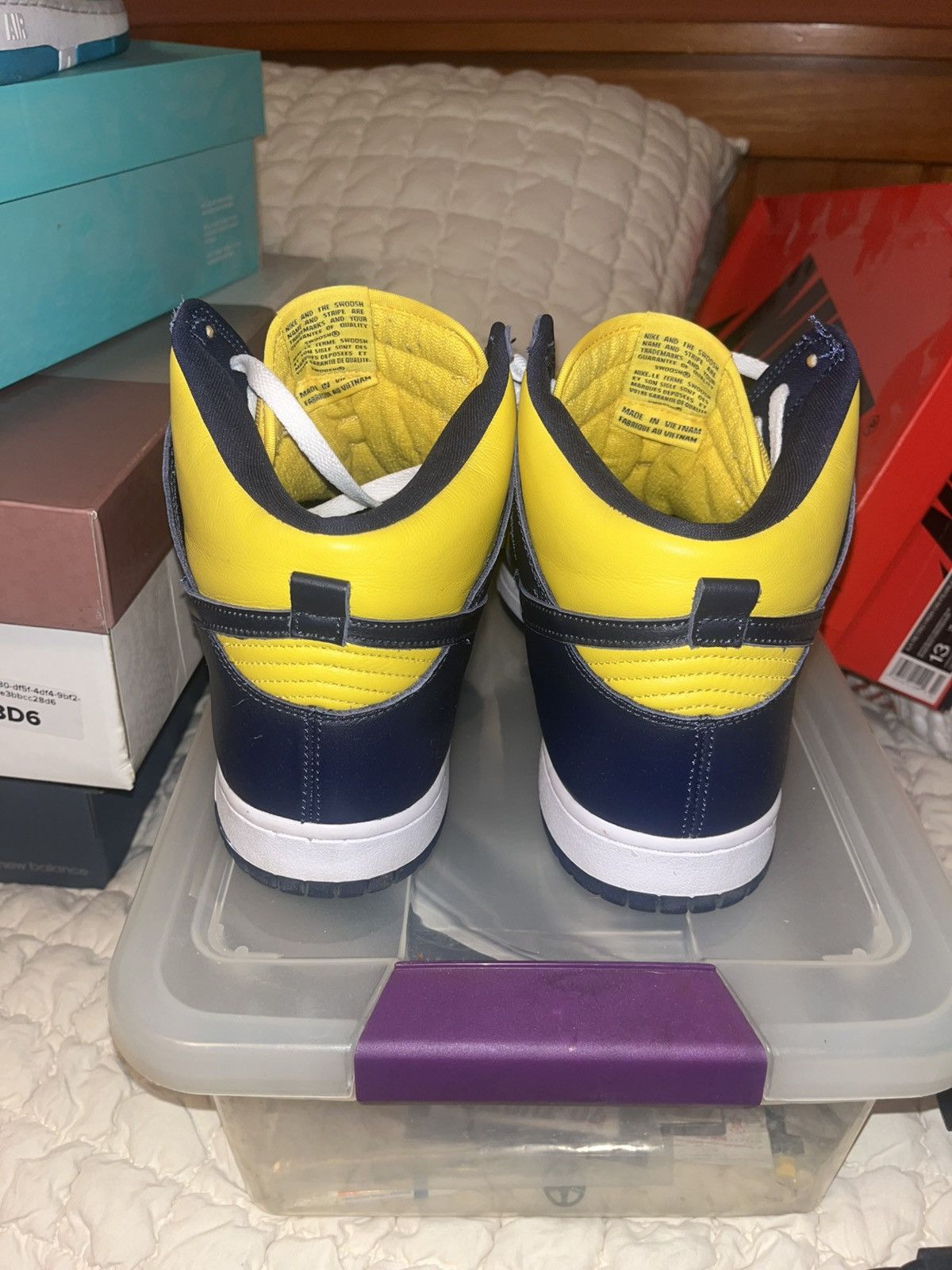 Nike Nike Dunk High Michigan size 13 Size US 13 / EU 46 - 3 Thumbnail