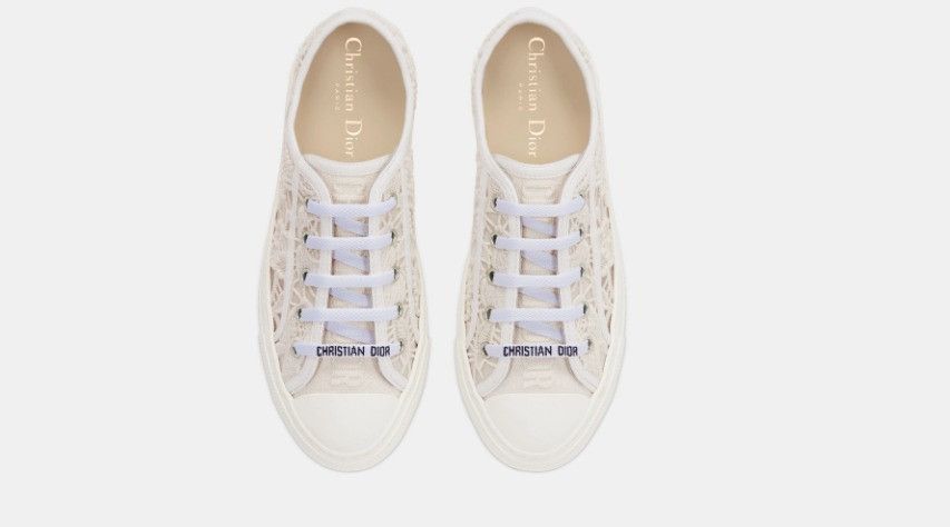 Dior o1w1db11024 Embroidered Walk'n Sneakers in White Size US 7 / IT 37 - 3 Thumbnail
