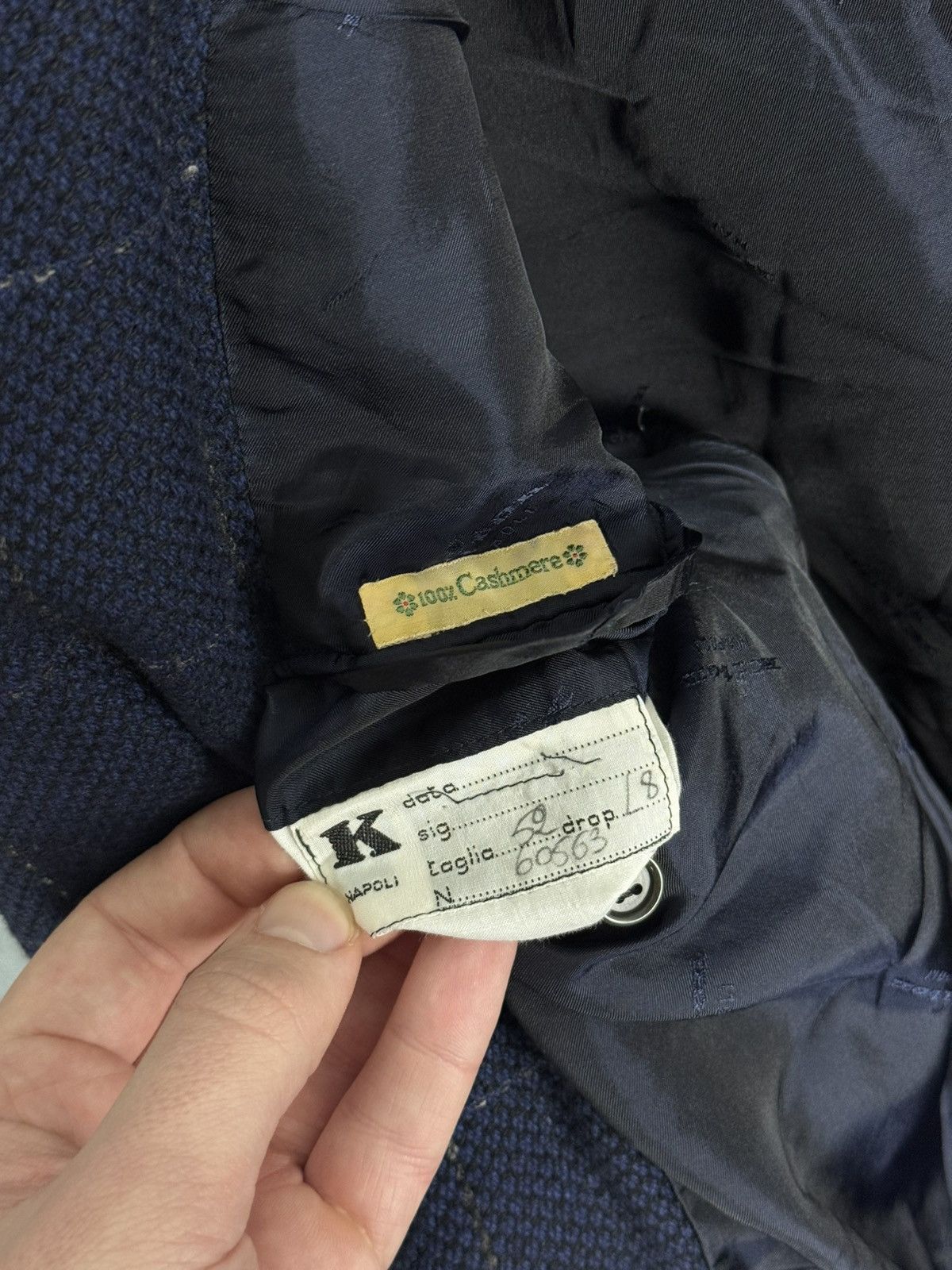 Kiton Kiton Napoli Trois Pommes Blazer 100% Cashmere Blazer Jacket Size 52R - 22 Thumbnail