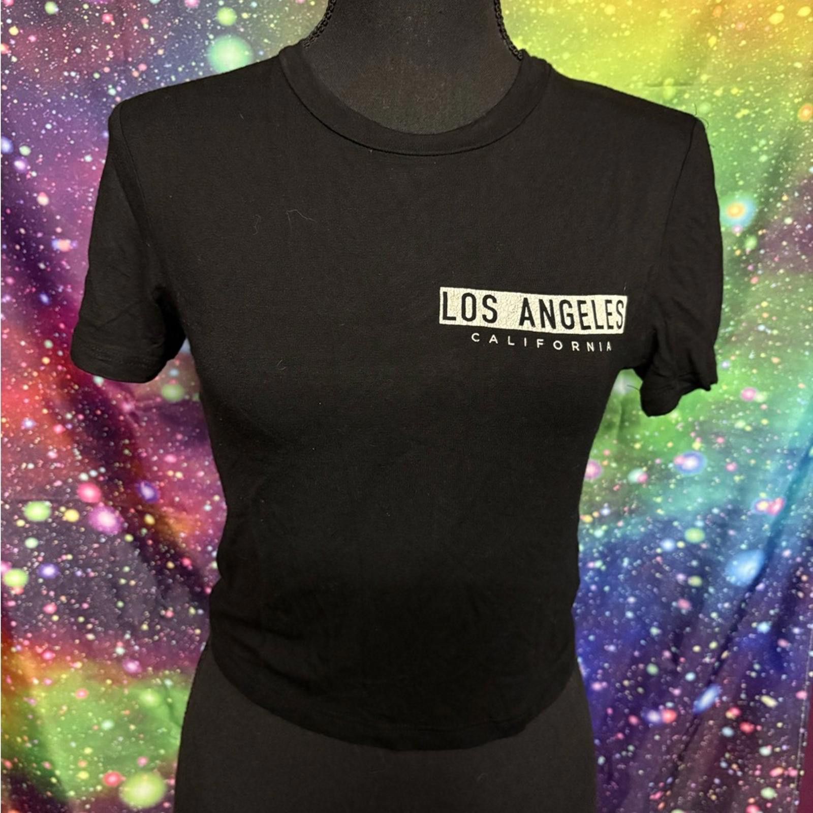 Designer Black Los Angeles California Women's T-Shirt Size XS / US 0-2 / IT 36-38 - 1 Preview