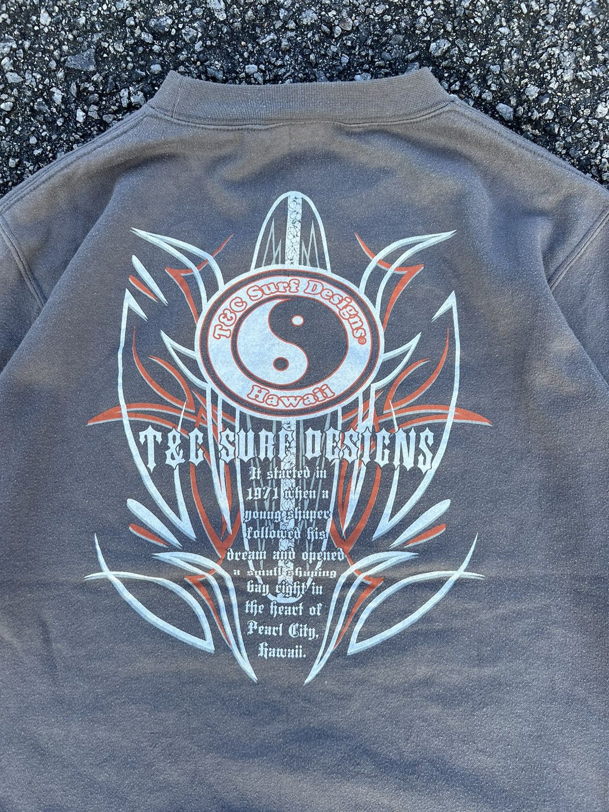 Vintage Vintage Sweatshirt T&C Surf Design with Big Backprint Size US M / EU 48-50 / 2 - 3 Thumbnail