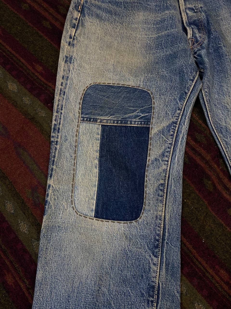 Denime vintage denime shashiko selvedge denim nice design Size US 30 / EU 46 - 9 Thumbnail