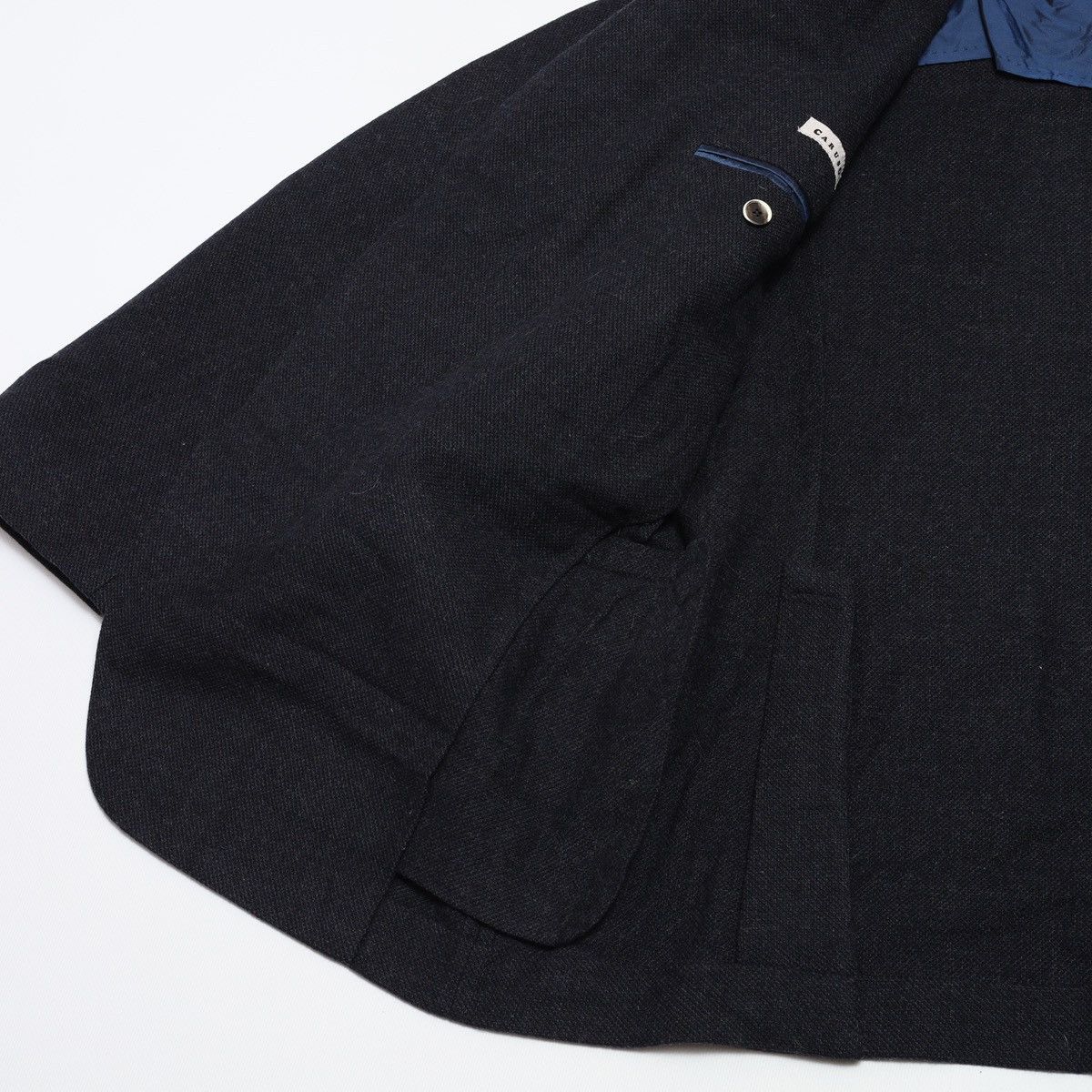 Caruso Raffaele Caruso Navy Blazer Jacket Wool Cashmere Size 46R - 10 Thumbnail