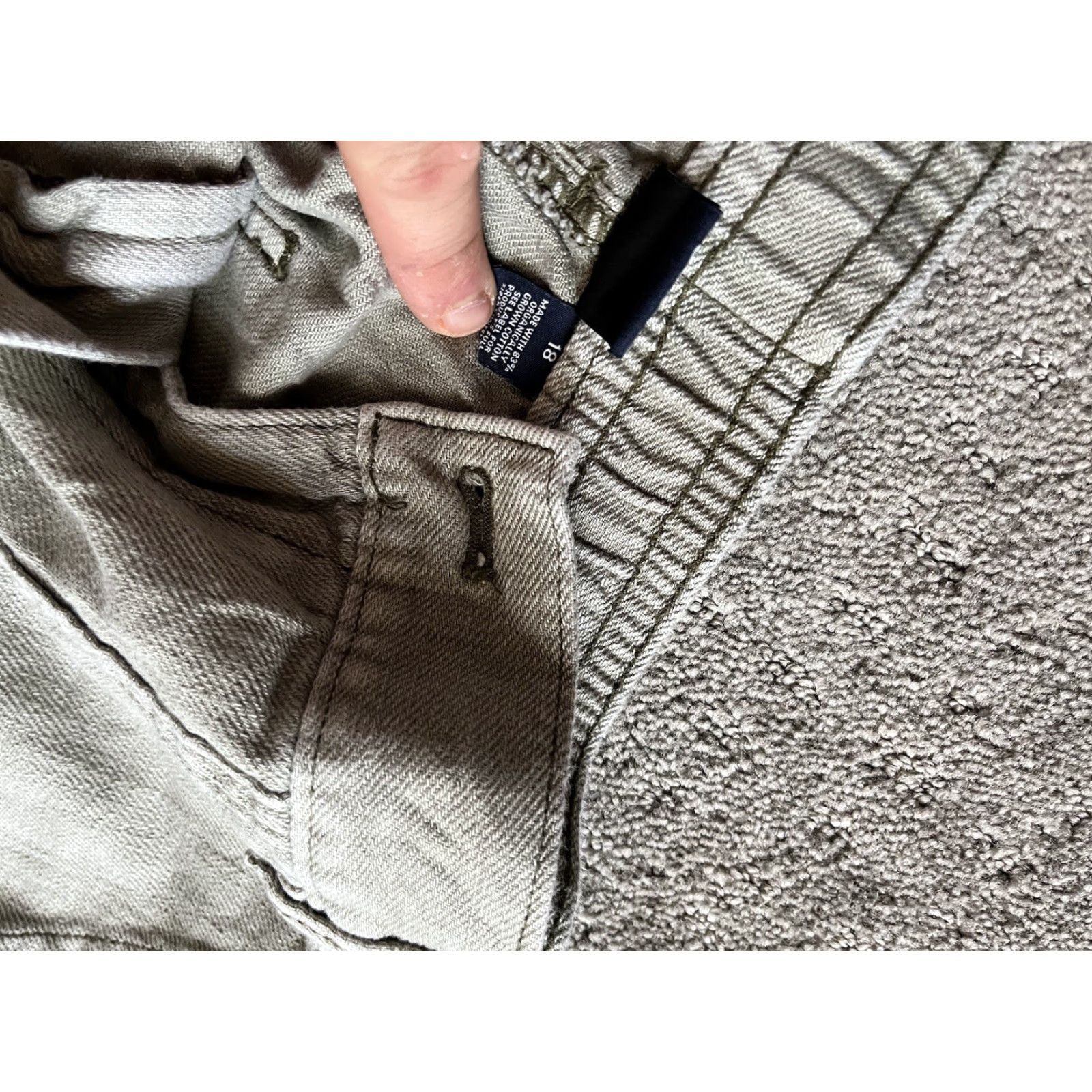 Gap GAP Baggy Jogger Pants Size 18 Organic Cotton Y2K 90s Olive Green Streetwear Women Size 40" / US 18 - 5 Thumbnail