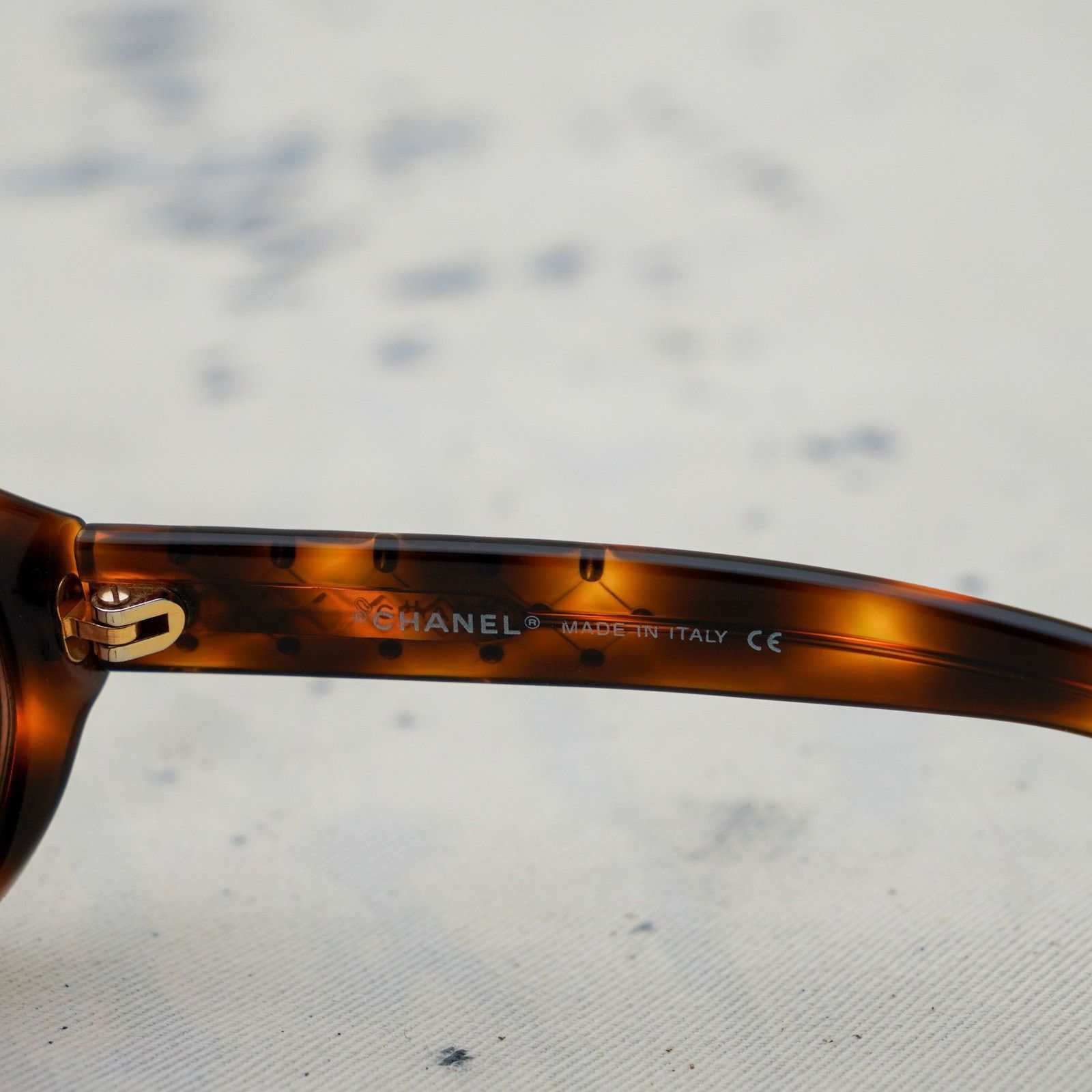 Chanel Vintage chanel brown gradient crystal cc logo y2k sunglasses Size ONE SIZE - 7 Thumbnail