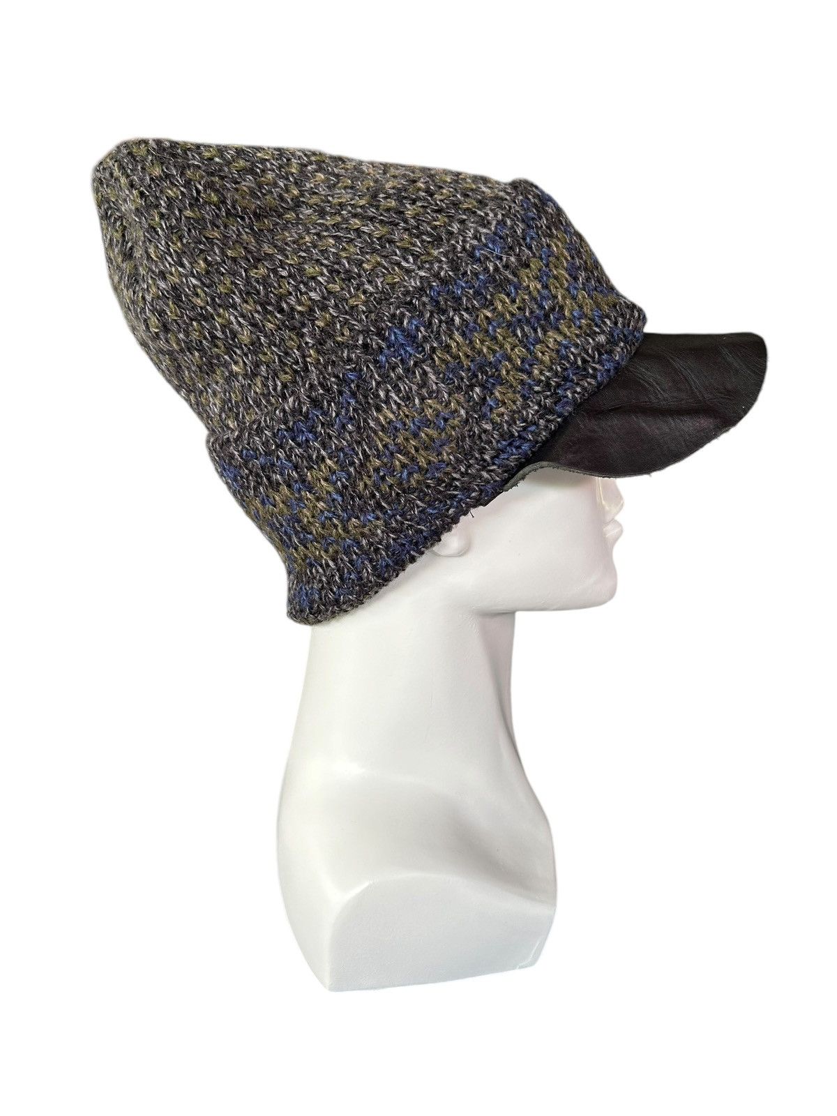 Japanese Brand × Kapital × Vintage Made in Japan Leather Spoon Crochet knitt Japanese Brand Hat Size ONE SIZE - 2 Thumbnail