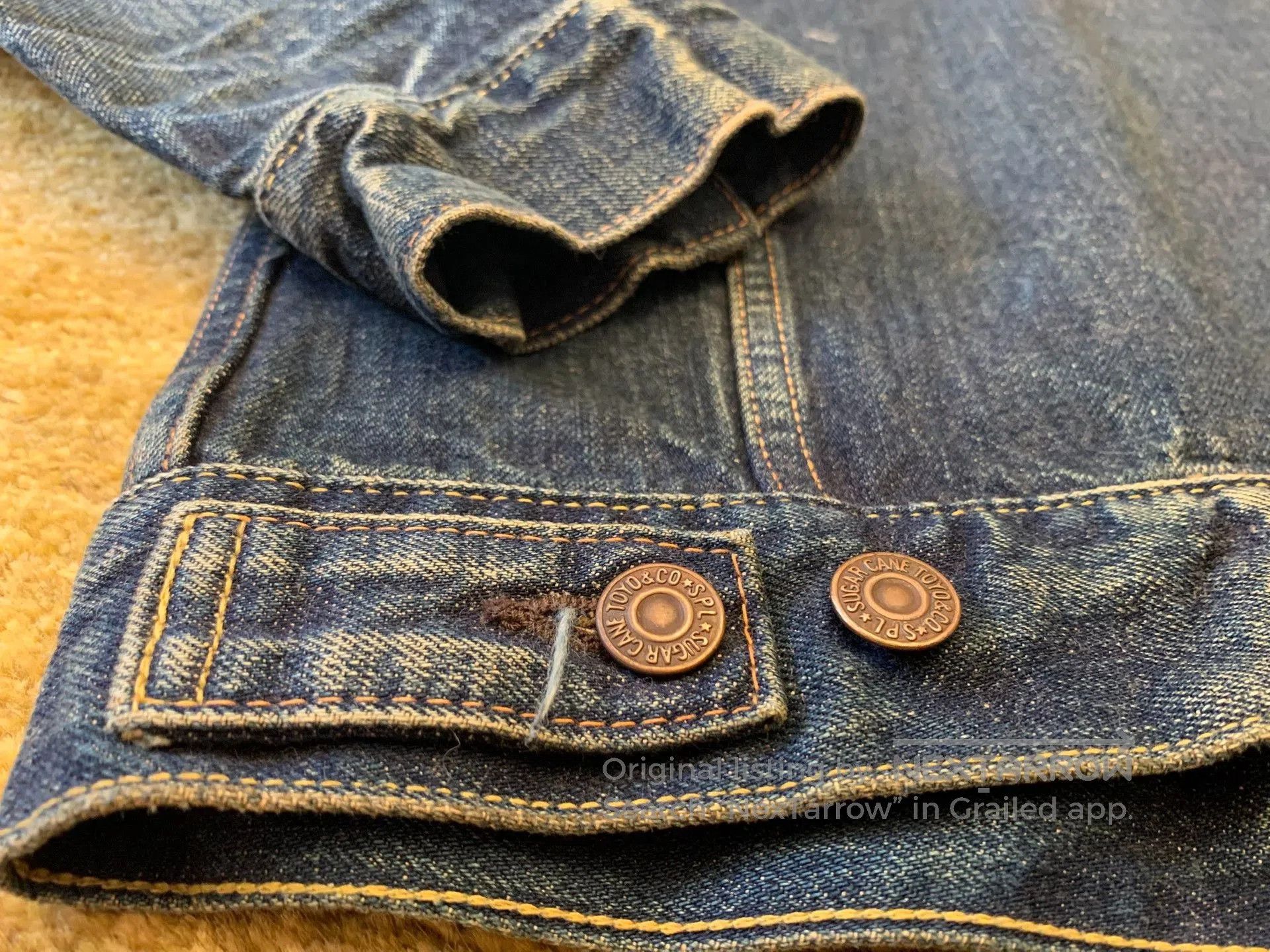 Sugar Cane Sugar Cane 901 Washed Denim Jacket. Size US XXS / EU 40 - 7 Thumbnail