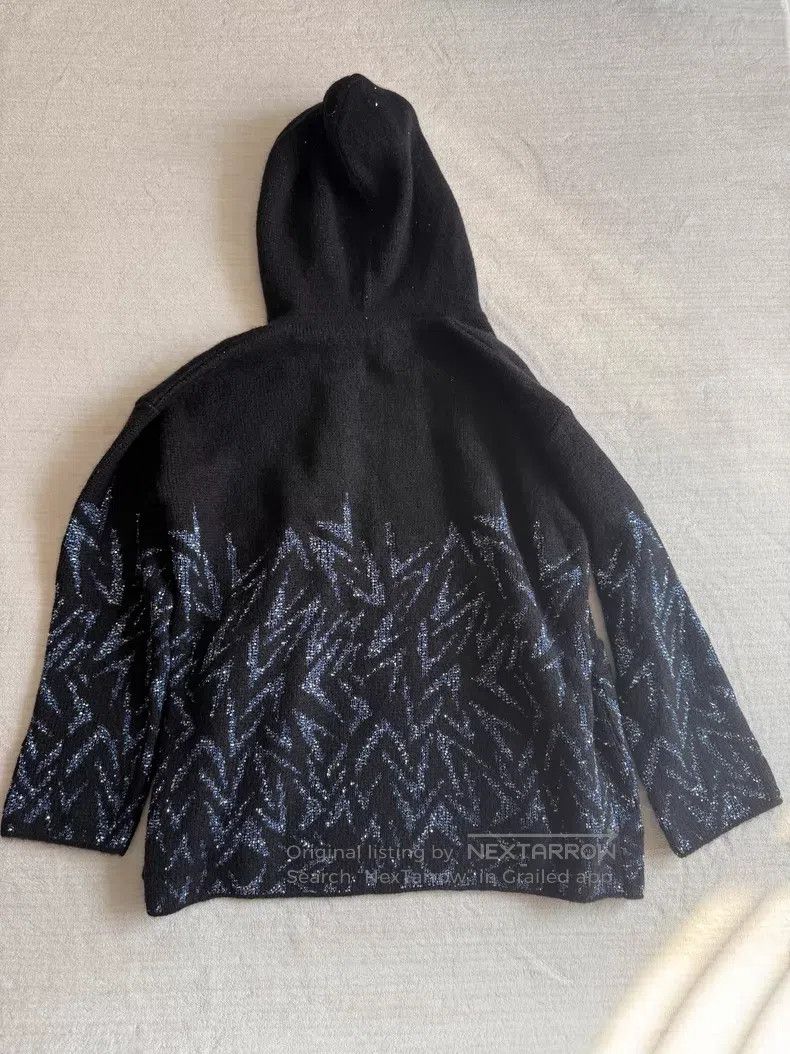 Saint Laurent Paris Saint Laurent Paris Blue Scale Knit Open Cardigan Size US S / EU 44-46 / 1 - 6 Thumbnail