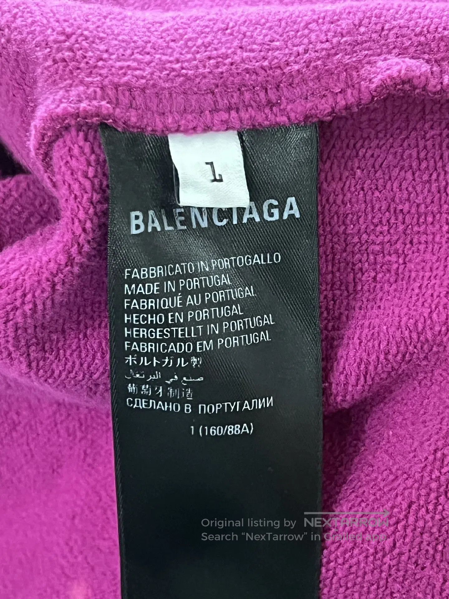 Balenciaga balenciaga rainbow logo hoodie in pink. Size US L / EU 52-54 / 3 - 4 Thumbnail