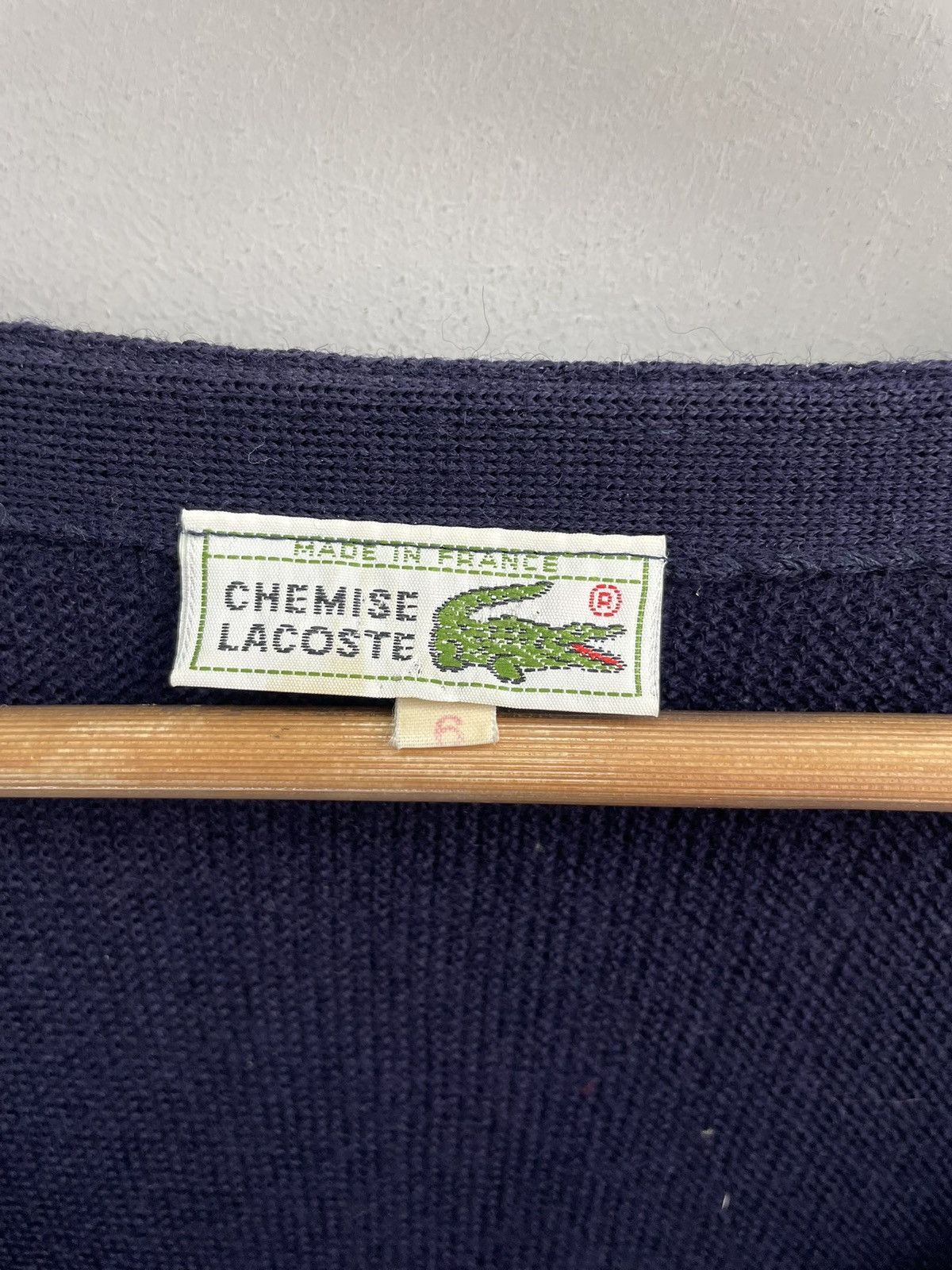 Lacoste Vintage Lacoste Chemise wool cardigan old money style y2k Size US L / EU 52-54 / 3 - 6 Thumbnail