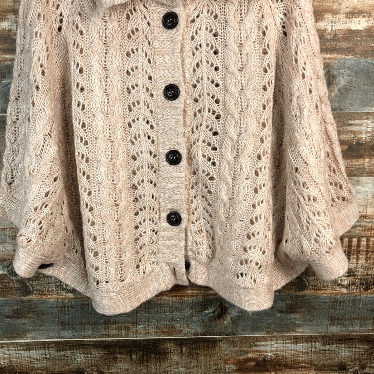 Homespun Knitwear × Japanese Brand Putietal Pink Cloaks Knitwear #A2292 Size US L / EU 52-54 / 3 - 6 Thumbnail