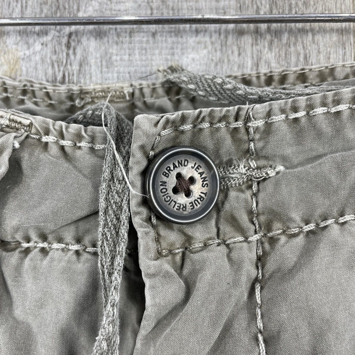Japanese Brand Vintage Y2K True Religion Shorts Cargo Pants Size US 33 - 8 Thumbnail