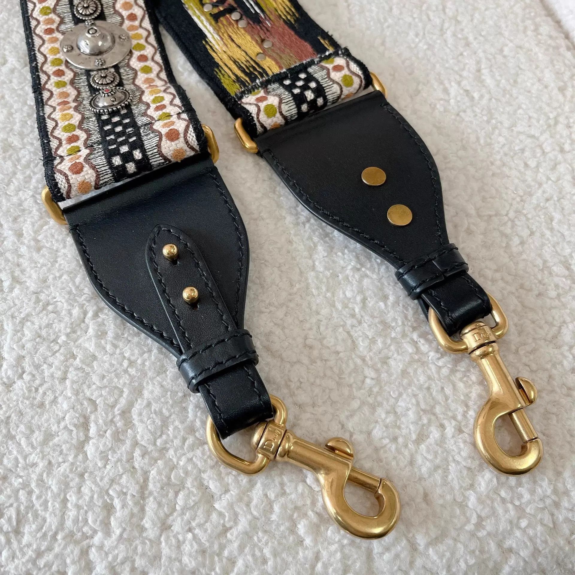 Dior Dior Ltd Ed Heavy Embroidered Wide Strap Pre-Owned Size ONE SIZE - 2 Thumbnail