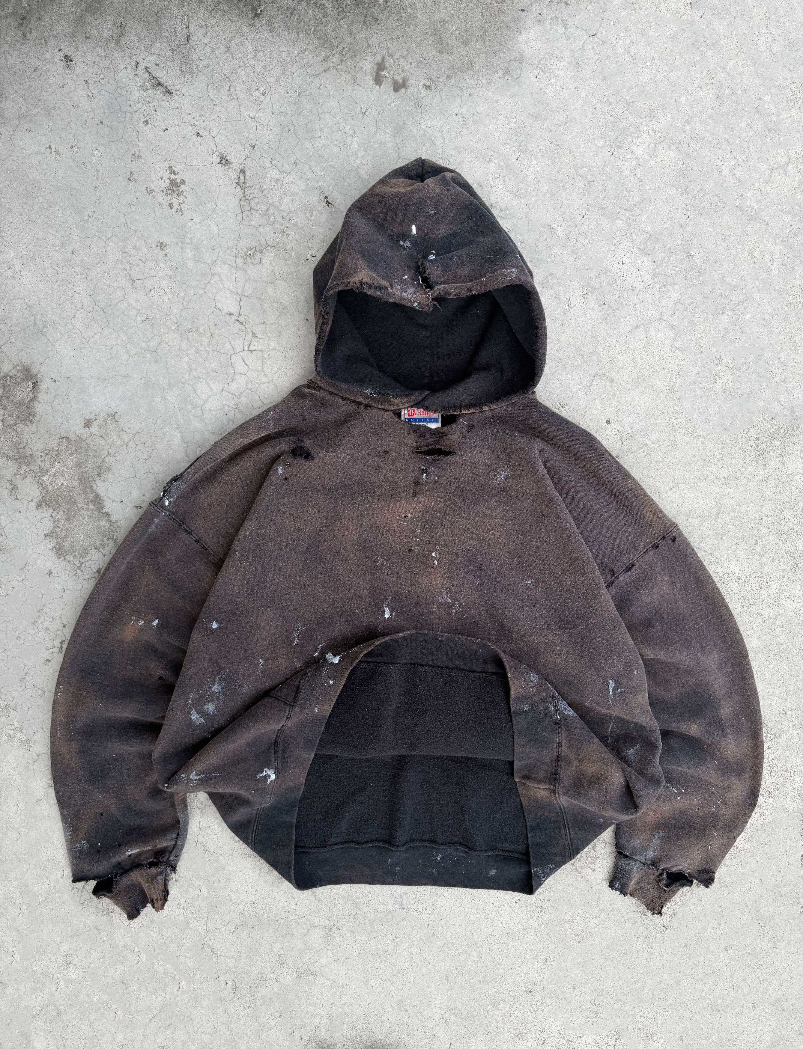Vintage Thrashed Distressed & Faded Hoodie ERD Grunge Size US XL / EU 56 / 4 - 11 Thumbnail