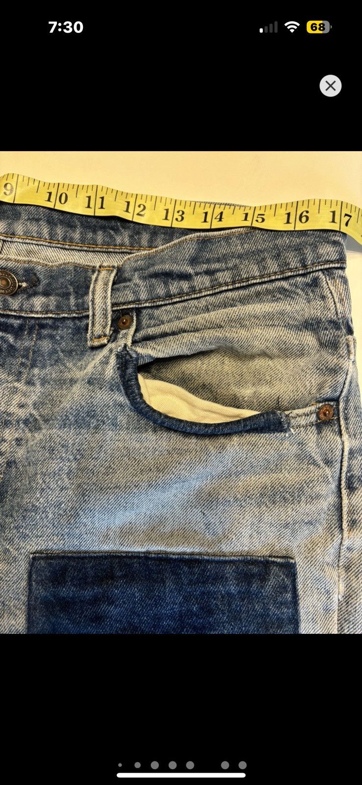 Levi's Vintage Clothing ***FINAL DROP***RARE 80s LEVIS PATCHWORK DISTRESS DENIM 36 Size US 36 / EU 52 - 18 Thumbnail