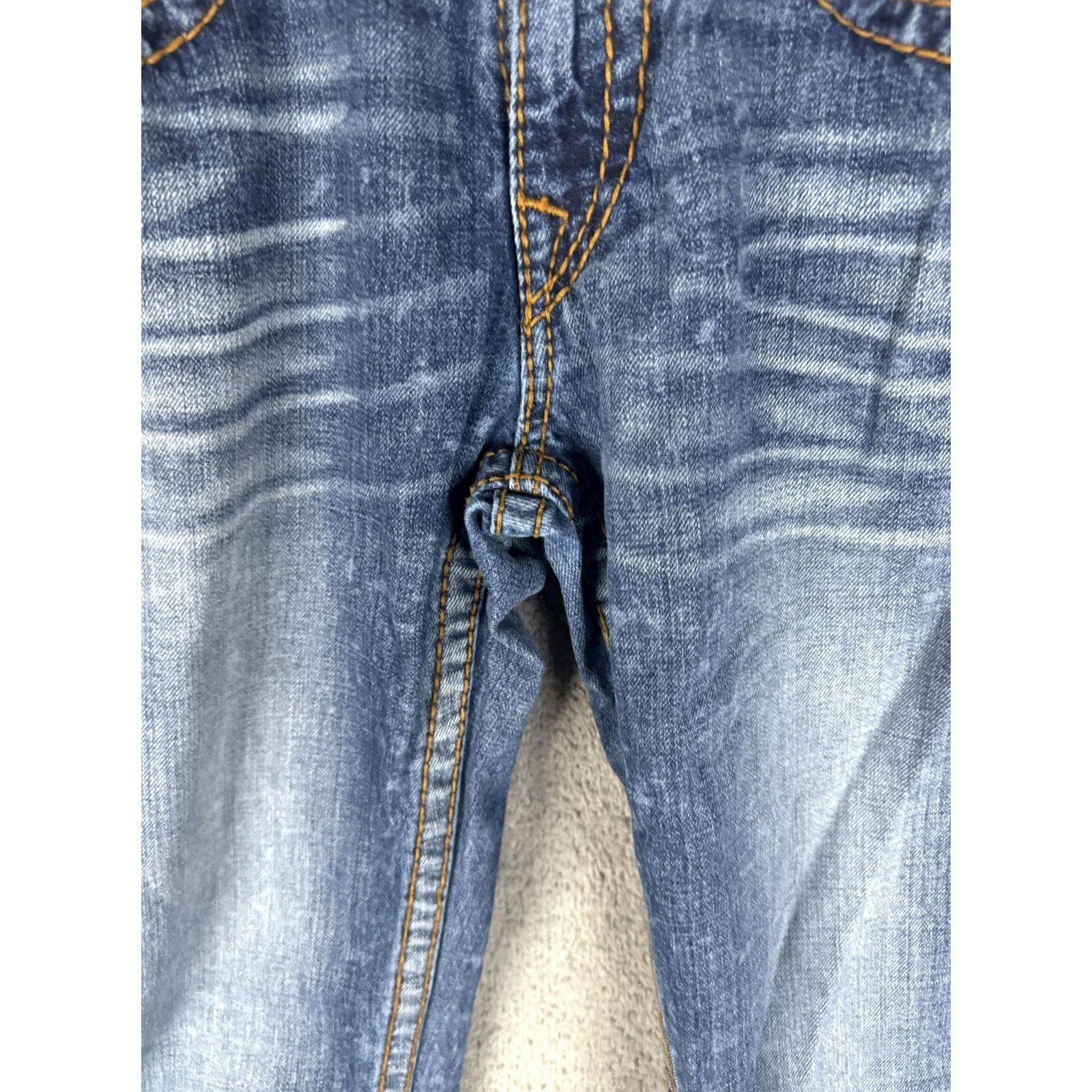 True Religion True Religion Jeans Mens 30 Blue Straight Big T Red Org Flap Pockets Denim Shirt? Size US 30 / EU 46 - 4 Thumbnail
