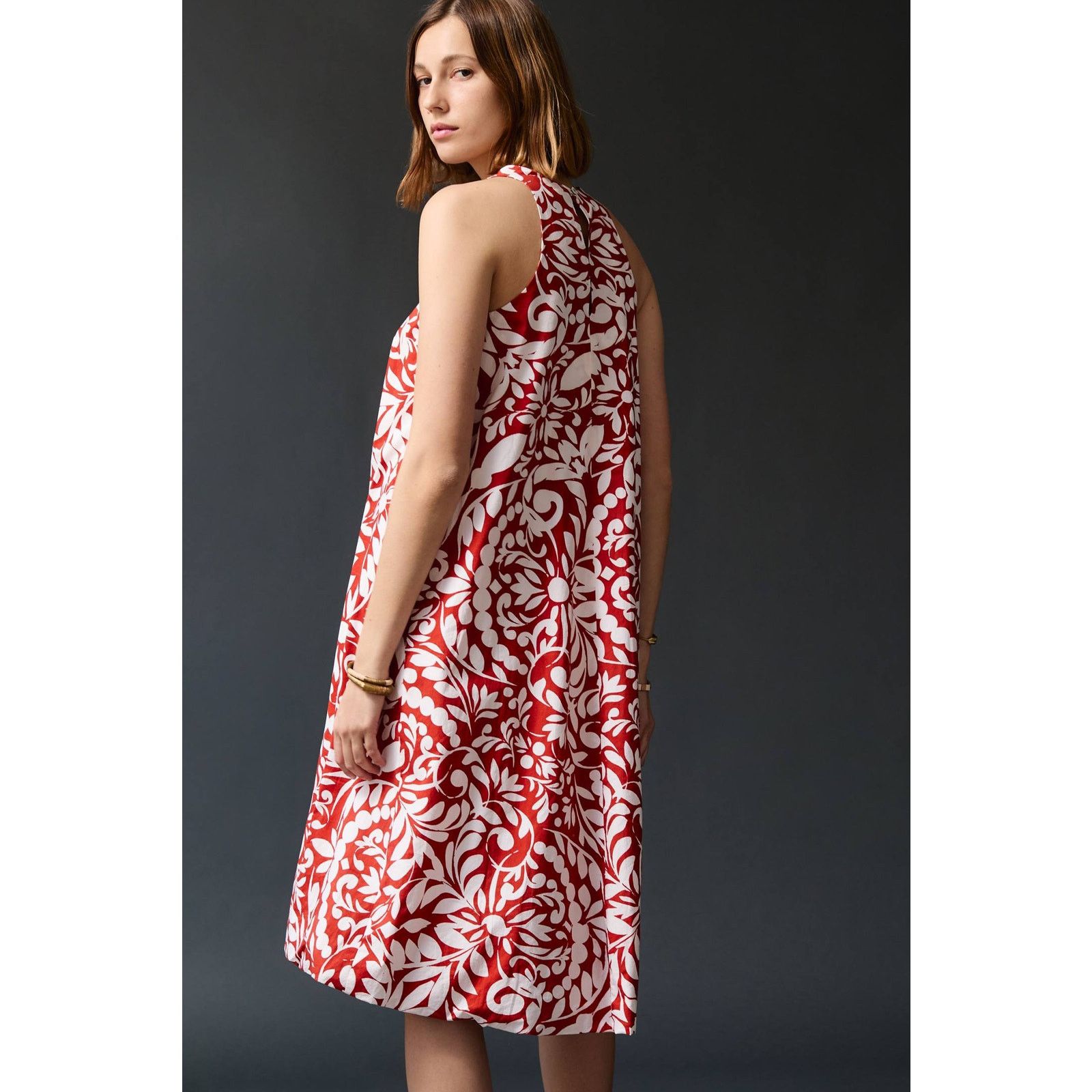 Anthropologie New Anthropologie Ionia Mini Dress $148 SMALL Rust Floral Size S / US 4 / IT 40 - 6 Thumbnail