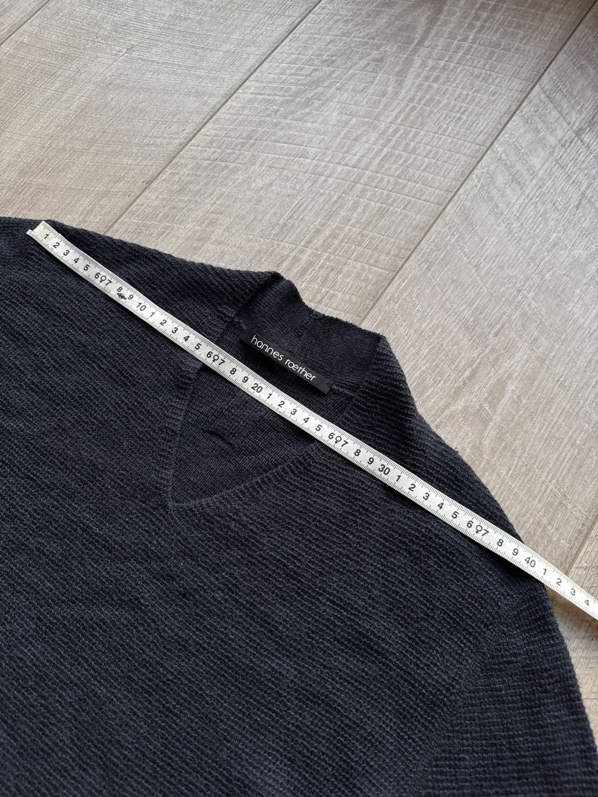 hannes roether Hannes Roether Wool Knitted Sweater Blue V Neck Size US M / EU 48-50 / 2 - 8 Thumbnail
