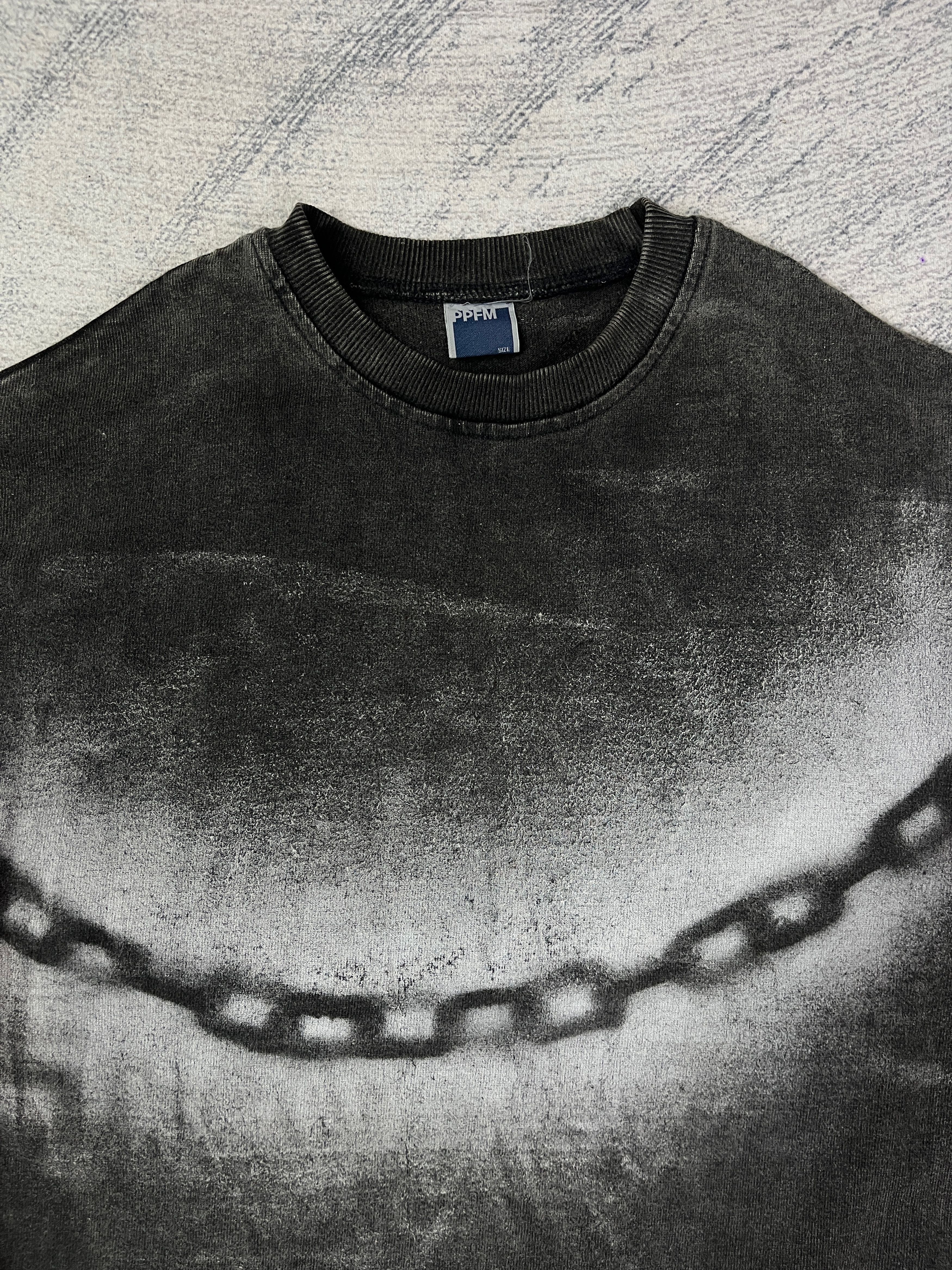 PPFM PPFM Chain Stencil Art ‘DANGER’ Washed Tshirt Size US S / EU 44-46 / 1 - 4 Thumbnail
