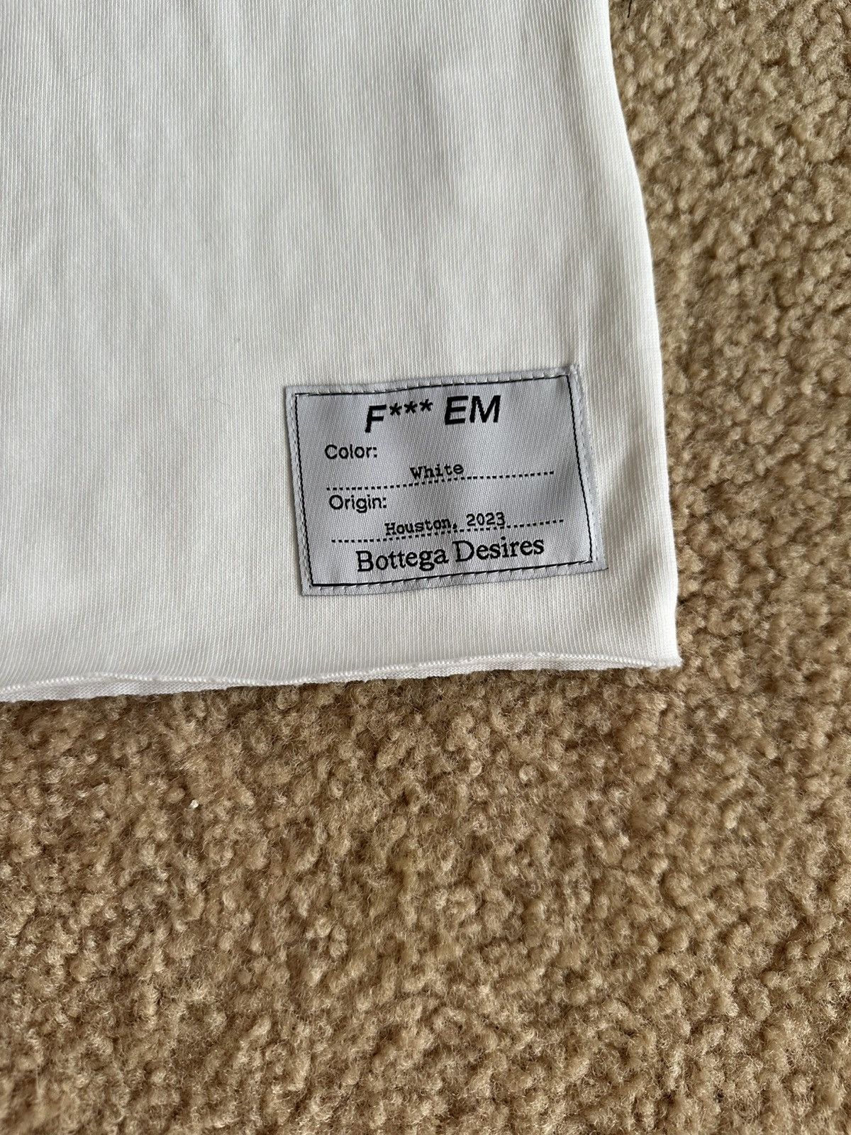 Bottega Desires 3XL Bottega Desires Fuck Em White TShirt Size US XXL / EU 58 / 5 - 3 Thumbnail