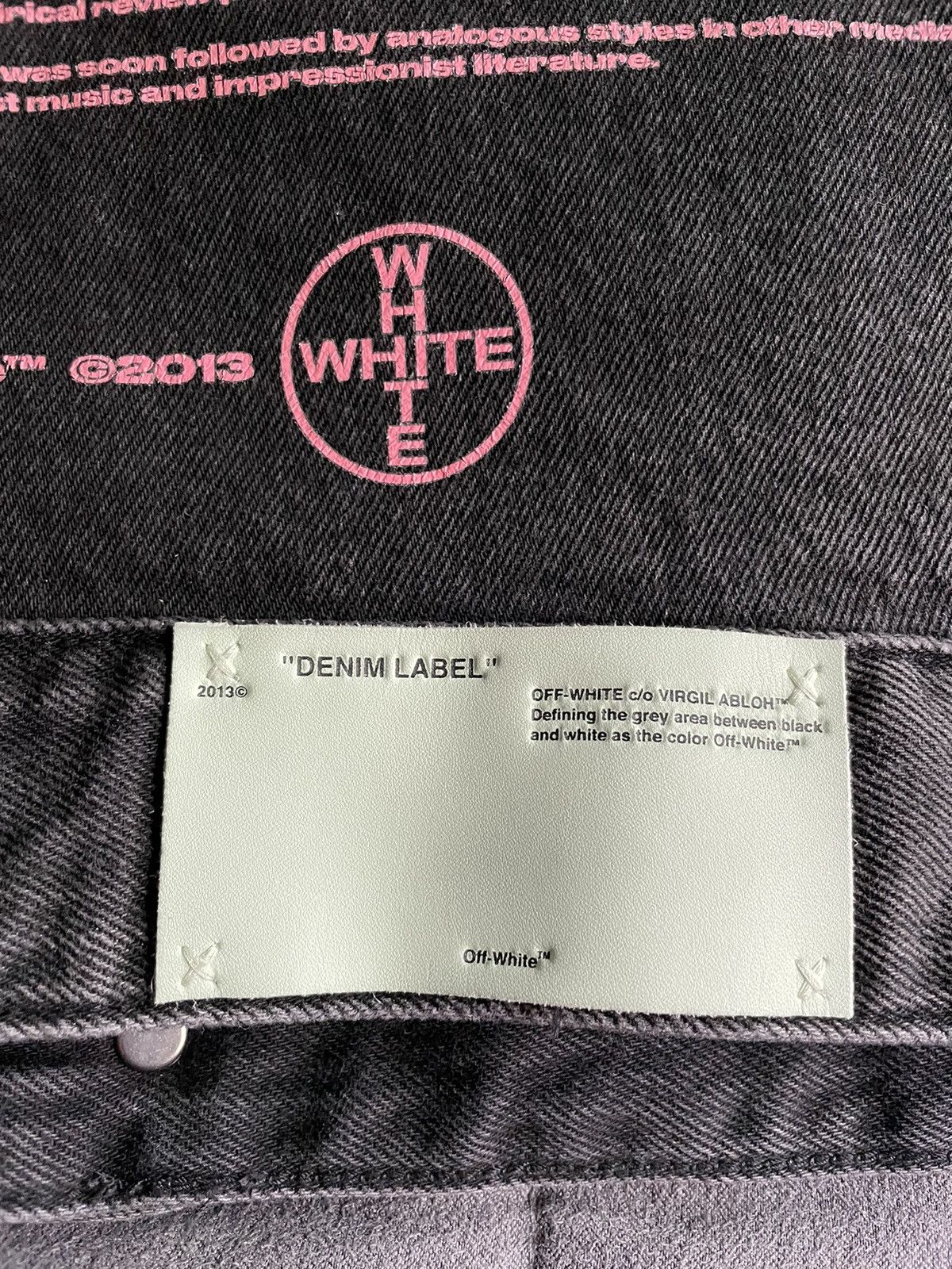 Off-White Off-White Impressionism Grey Pink Denim Jacket Size US M / EU 48-50 / 2 - 3 Thumbnail