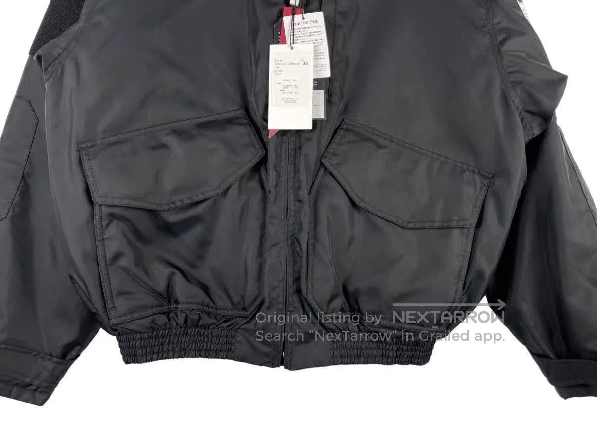N.Hoolywood Black Bomber Jacket with Zip Front and Pockets. Size US S / EU 44-46 / 1 - 4 Thumbnail