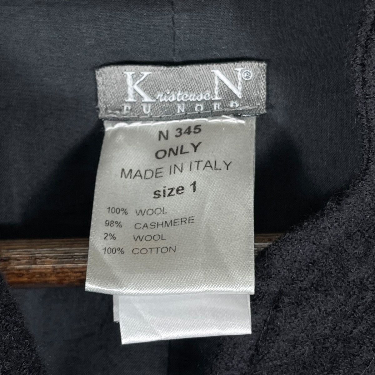 Other Kristensen DU NORD Black Cashmere Wool Oversized Coat Size M / US 6-8 / IT 42-44 - 18 Thumbnail